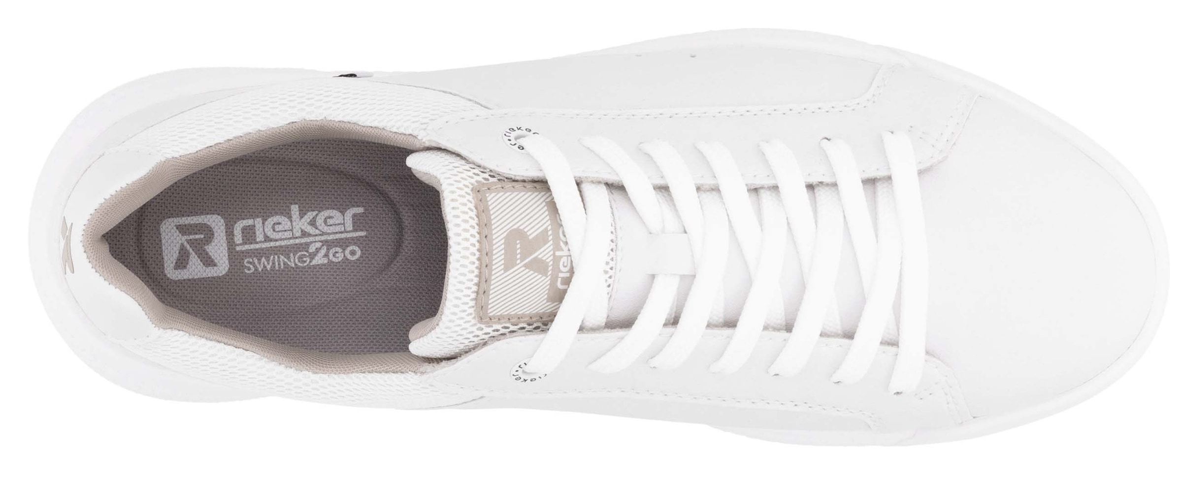 RIEKER Sport Sneaker  Freizeitschuh, Halbschuh, Schnürschuh mit gepolstertem Schaftrand