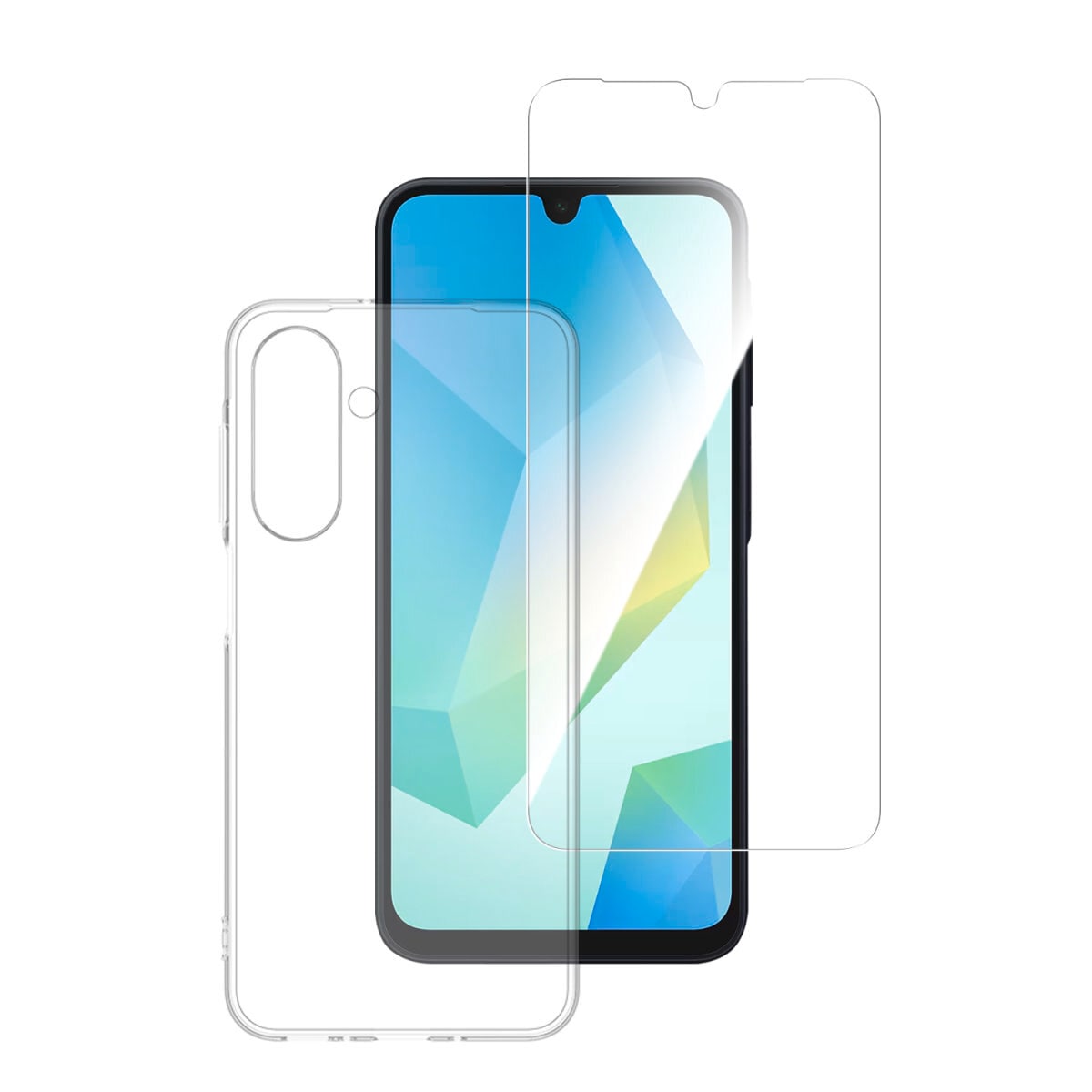 4smarts Handyhülle »360° Protection Set für Samsung Galaxy A26«, Backcover, Schutzhülle, Handyschutzhülle, Case, Schutzcase, stoßfest