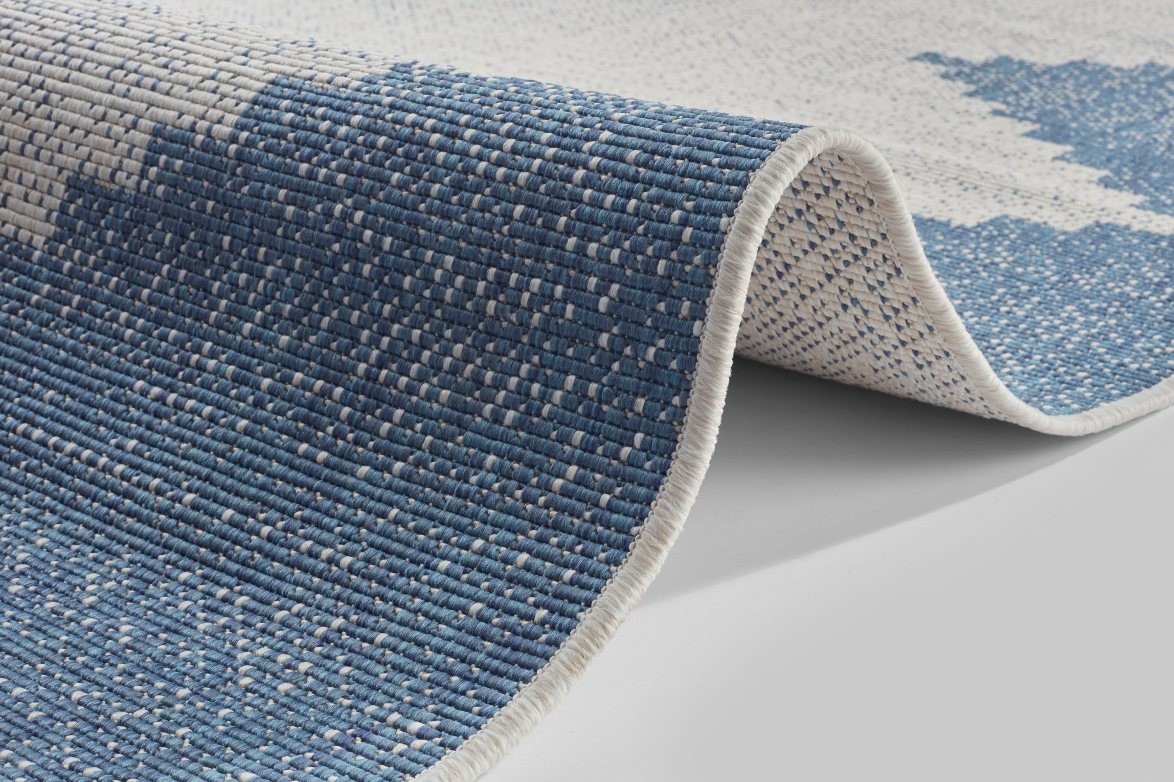 freundin Home Collection Teppich »Diona«, rechteckig, 5 mm Höhe, In-und Outdoor geeignet, Strapazierfähig und pflegeleicht, Flachgewebe