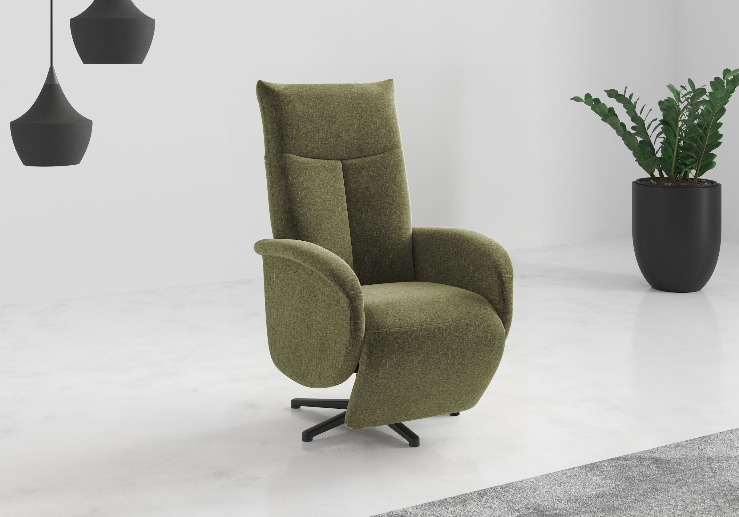 sit&more TV-Sessel "Juma, inkl. Drehfunktion & Kopfteilverstellung" Höhe Armlehne 62 cm, wahlweise mit Aufstehhilfe, 2 Motoren und Akku