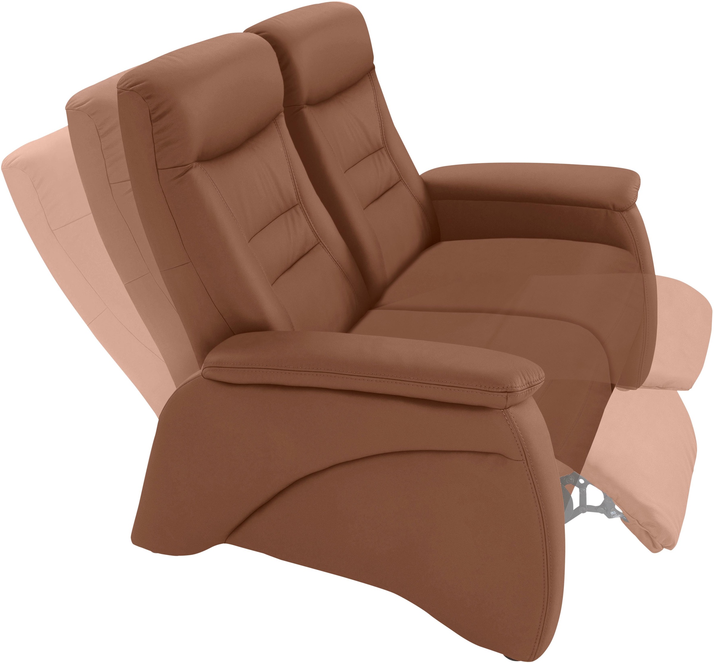 exxpo - sofa fashion 2-Sitzer »Ascoli, Kinosofa mit hohem Sitzkomfort, bequeme Armlehnen«, hoher Rücken, inkl. Relaxfunktion