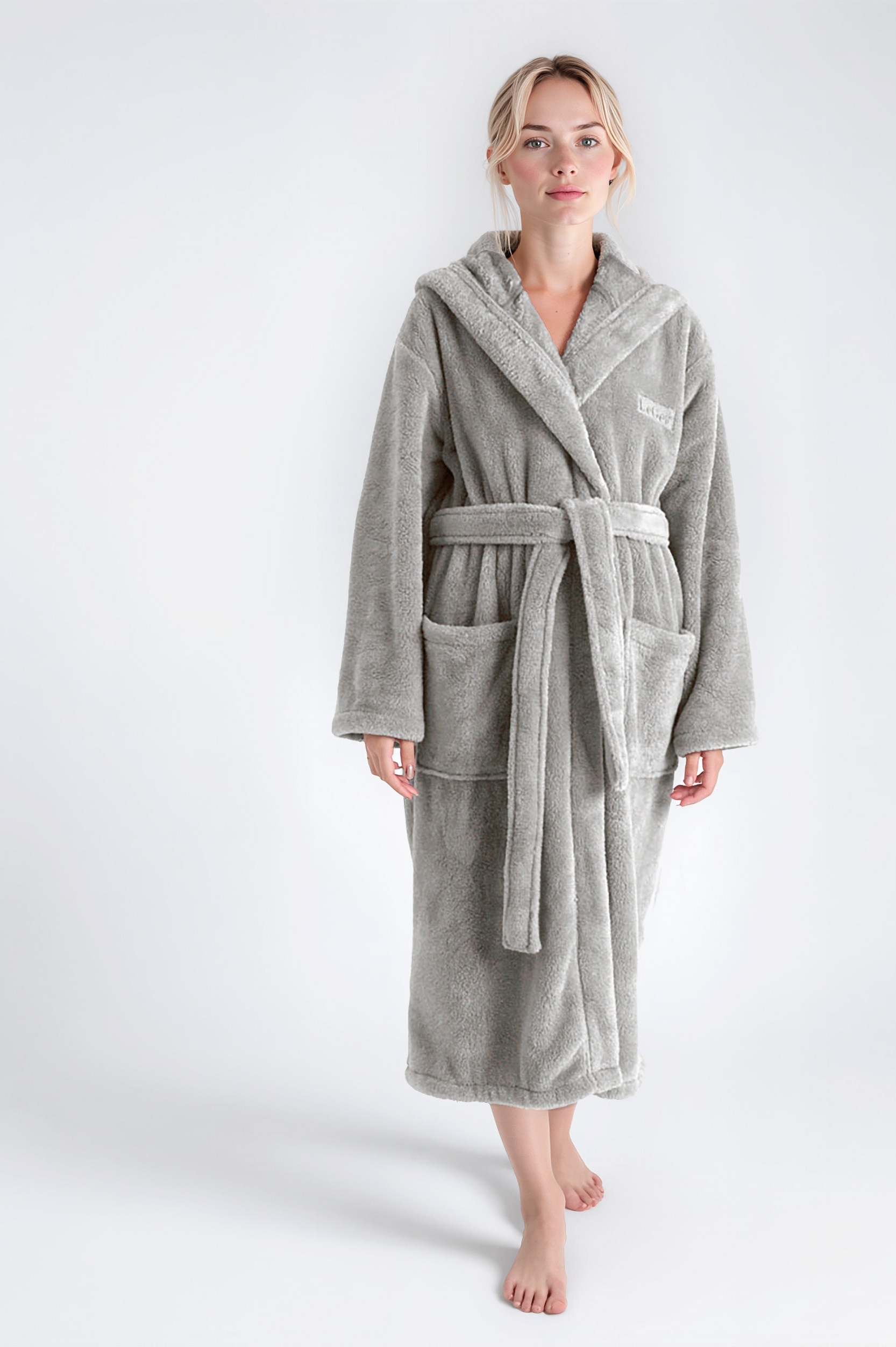 LeGer Home by Lena Gercke Unisex-Bademantel »Lovina, ideal für Sauna & Spa, Hotelbademantel, Morgenmantel«, (1 St.), kuschelig weicher Fleece, plüsch, für Damen und Herren, XS-3XL