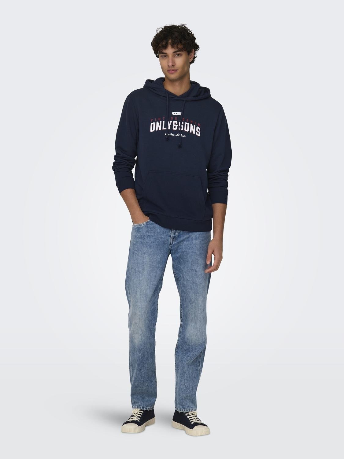 ONLY & SONS Kapuzensweatshirt »ONSLENNY REG VINTAGE PRINT HOOD SWEAT«