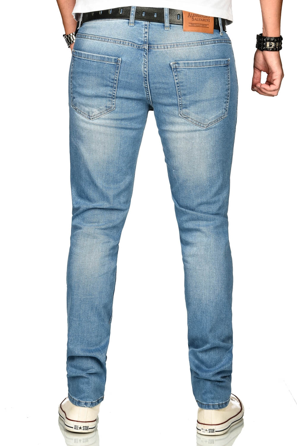 Alessandro Salvarini Stretch-Jeans »A. Salvarini Herren Jeans Blau Multi AS170-AS174«