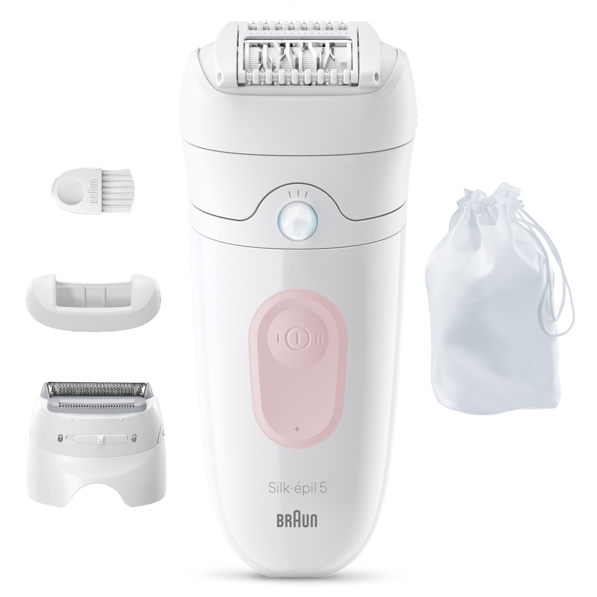 Braun Epilierer »Silk-épil 5 SE5-030« Wet & Dry, Einfache Haarentfernung, Rasieraufsatz und Trimmeraufsatz