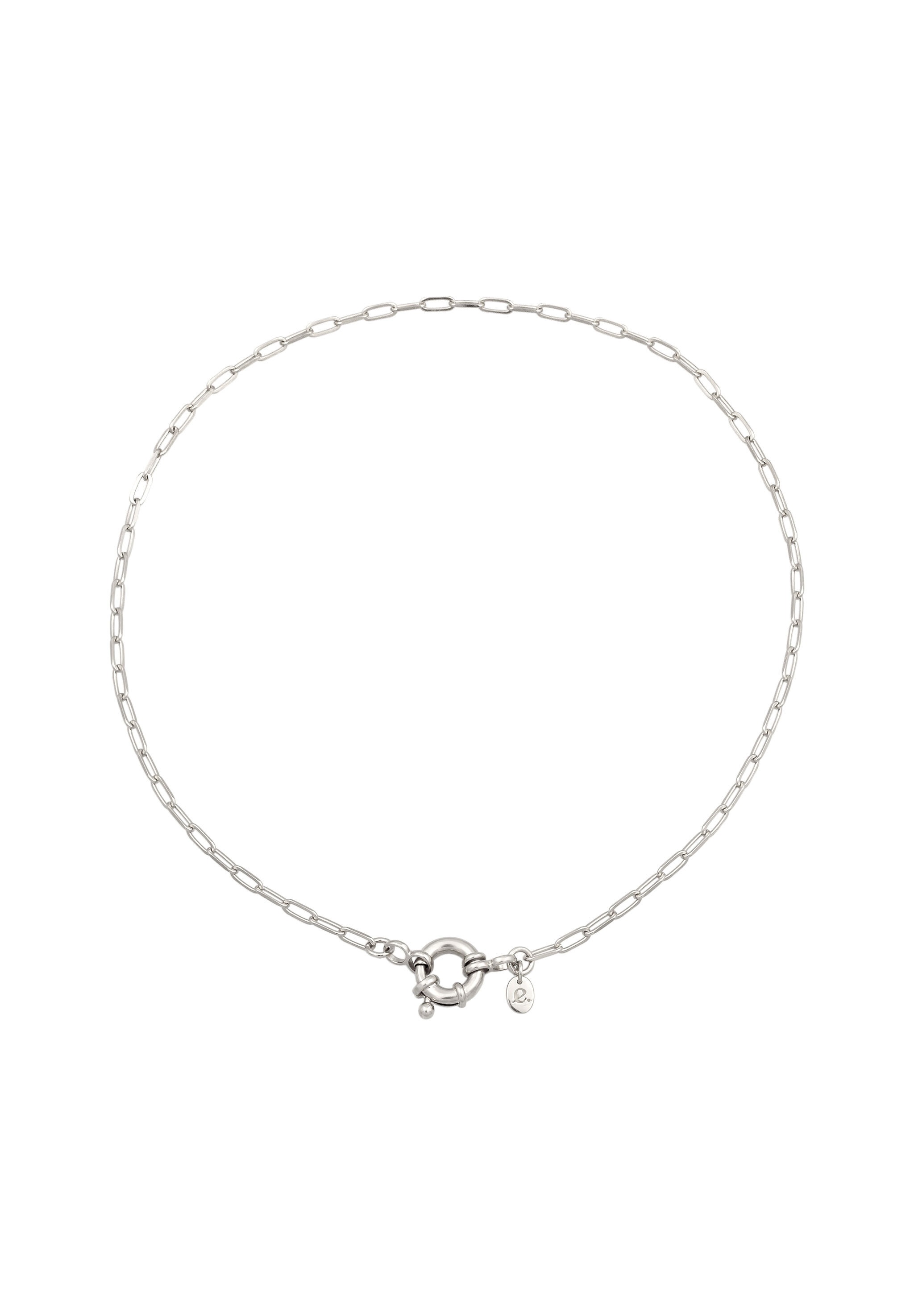 Elli Kette ohne Anhänger »Halskette Gliederkette Federring Modern 925 Sterling Silber«