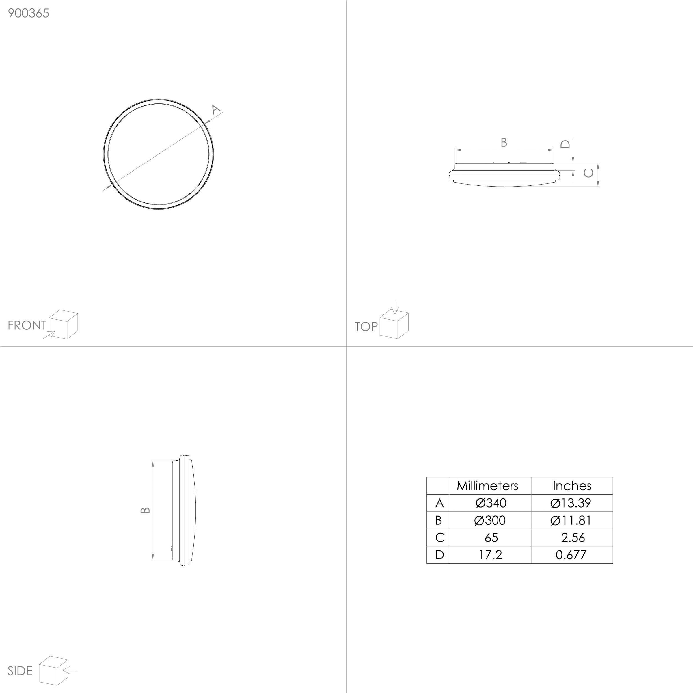 EGLO Deckenleuchte »PINETTO Deckenlampe, Wandlampe, weiß, chrom, Badezimmerlampe, IP44«, Leuchtmittel LED-Modul | LED fest integriert, Bürolampe, Küche Büro Badezimmer, Flur, minimalistisch, 34x34x6,5cm