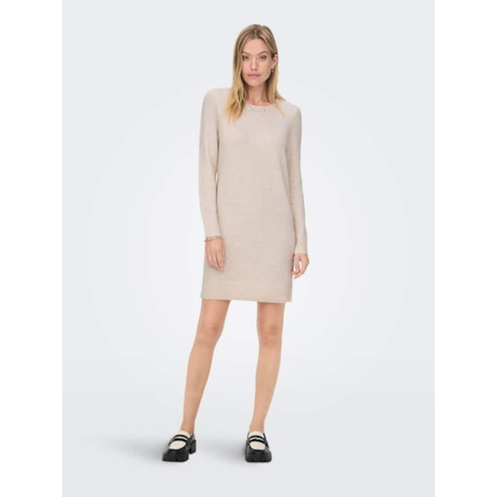 ONLY Strickkleid »ONLRICA LIFE L/S O-NECK DRESS KNT NOOS«