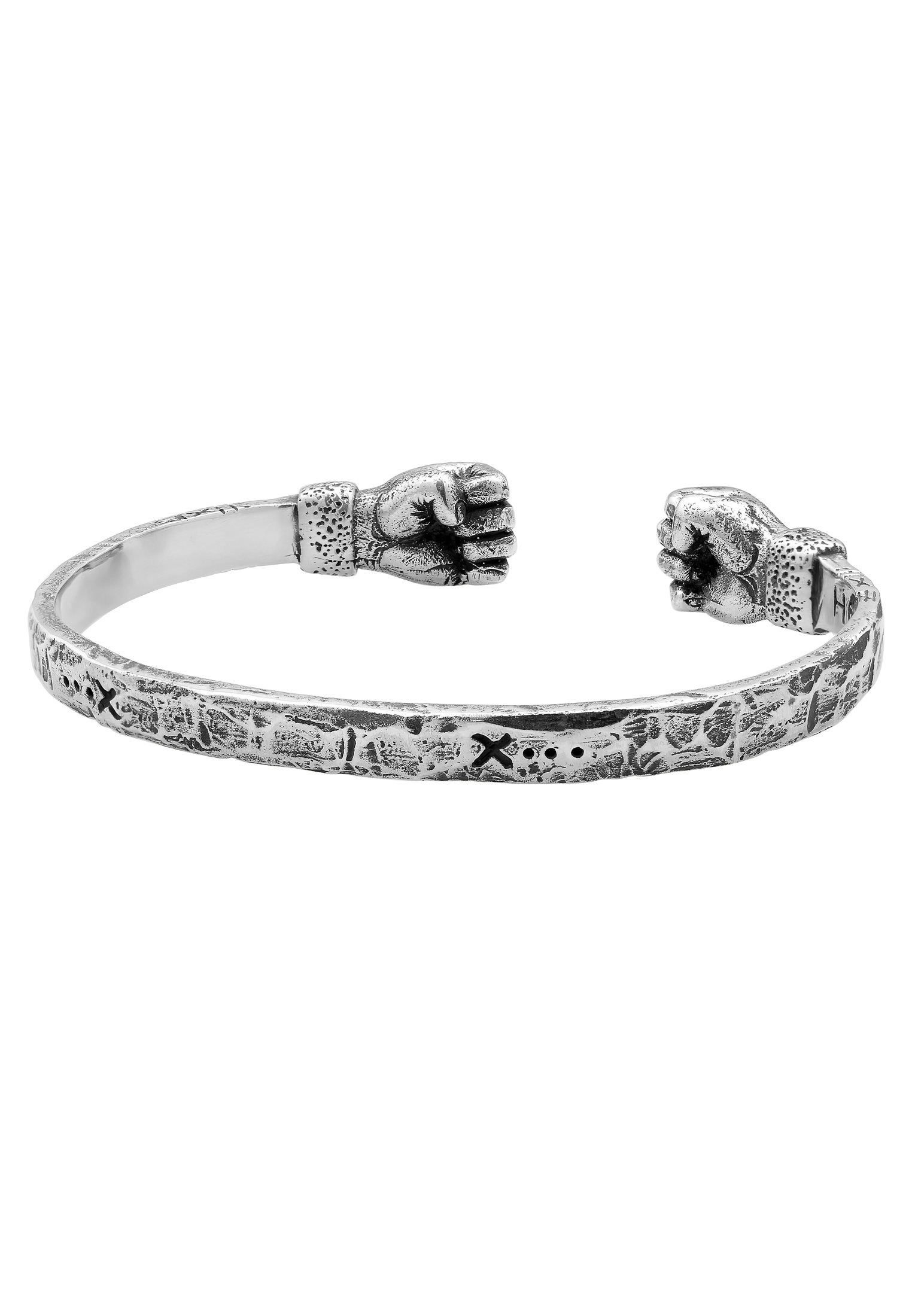 HAZE & GLORY Armreif »Armband Armreif - Live Free 925 Silber«