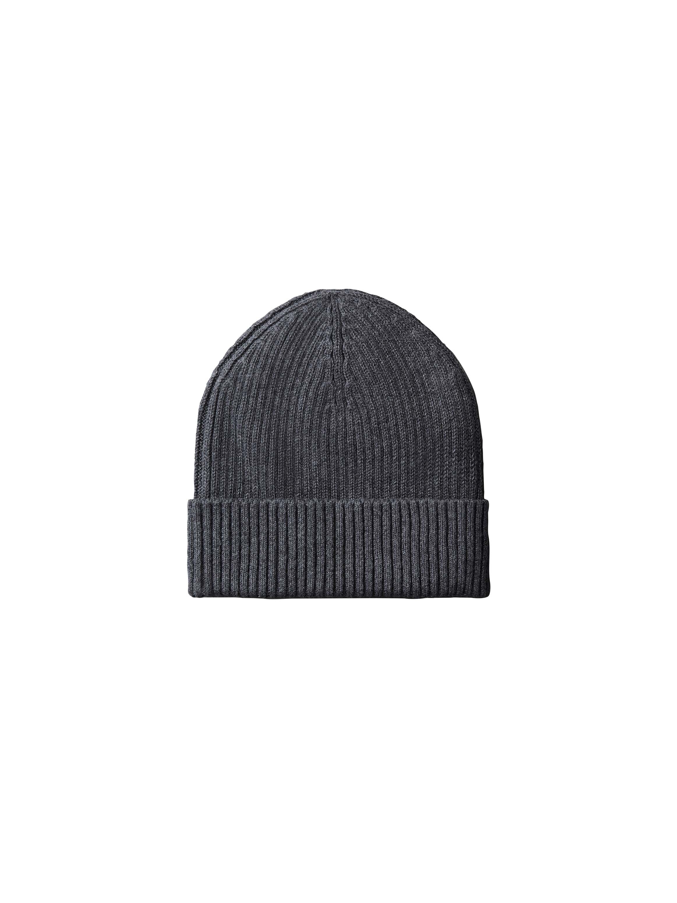 Calvin Klein Jeans Strickmütze »PATCH CHUNKY RIB COTTON BEANIE« mit Markenlogo