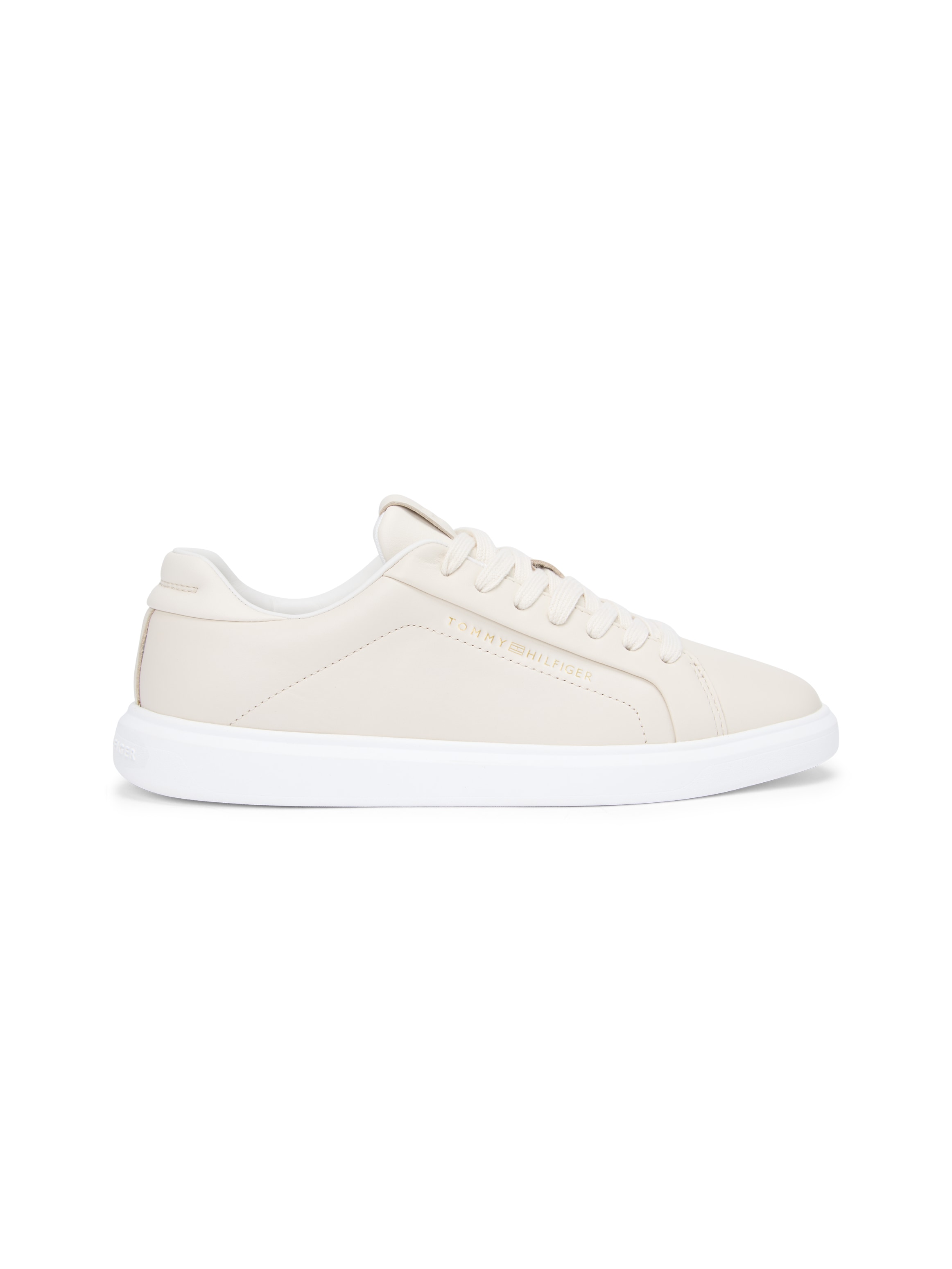 Tommy Hilfiger Plateausneaker »ICON COURT LIGHT WEIGHT SHINNY«  Freizeitschuh, Halbschuh, Schnürer mit TH-Logo  - klein ausfallend