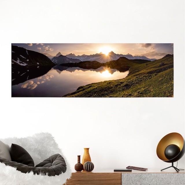 Reinders! Poster »Bergsee Sonnenuntergang«, (1 St.) auf Raten bestellen