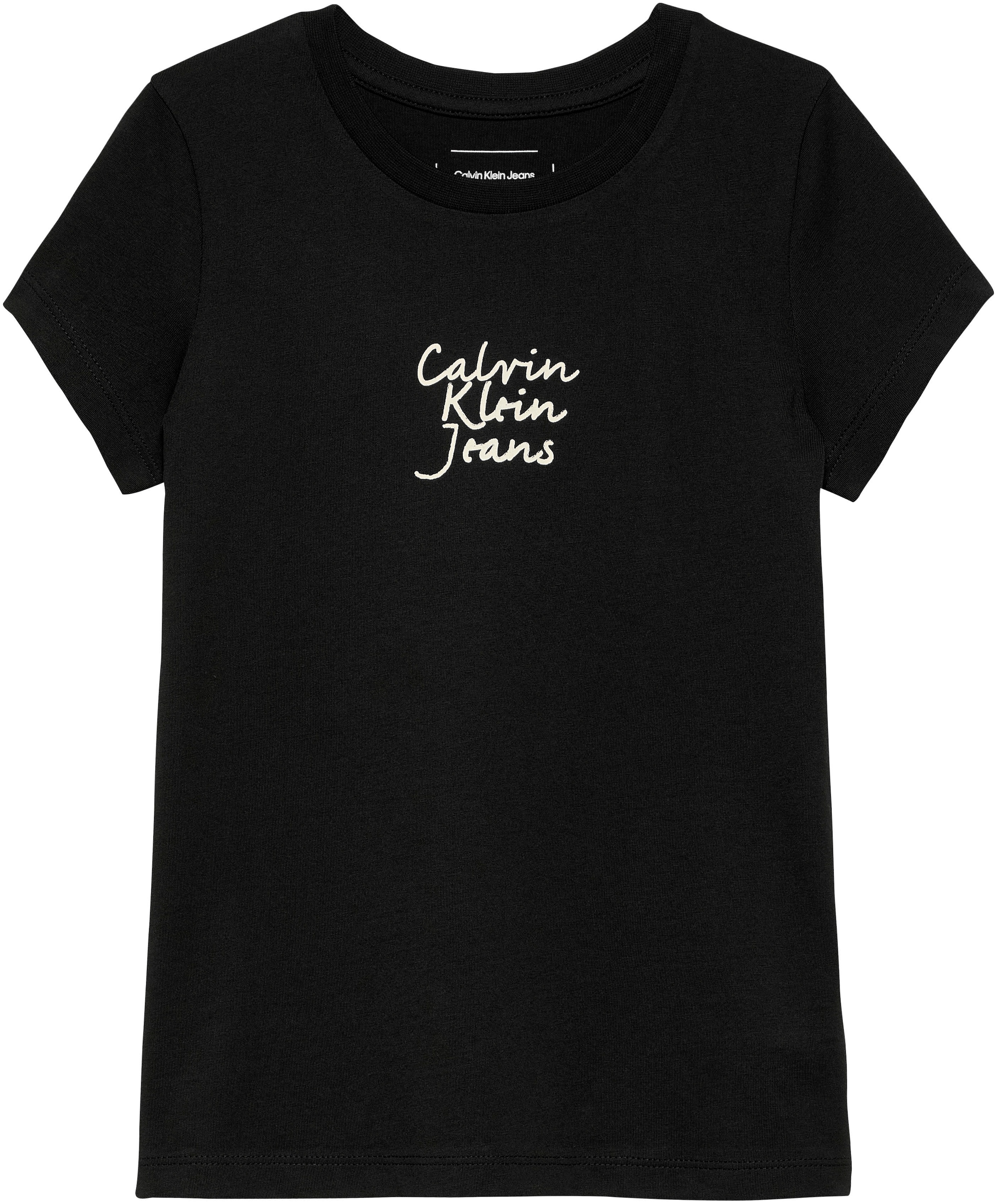 Calvin Klein Jeans Rundhalsshirt »HANDWRITING LOGO SS SLIM T-SHIRT« für Kinder bis 16 Jahre mit Logoschriftzug