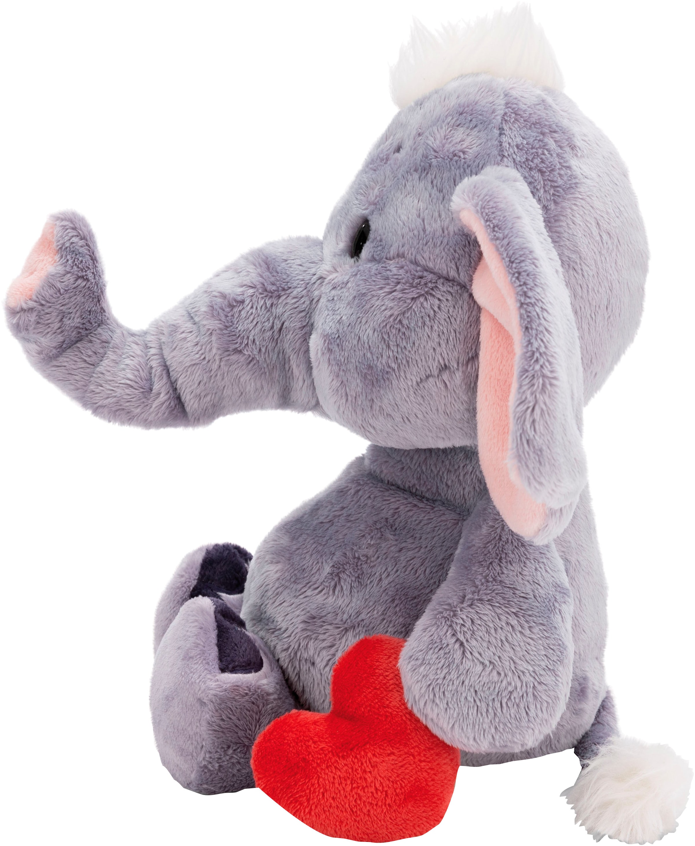 Nici Kuscheltier »Love, Elefant mit Magnet Herz dunkelgrau, 32 cm«