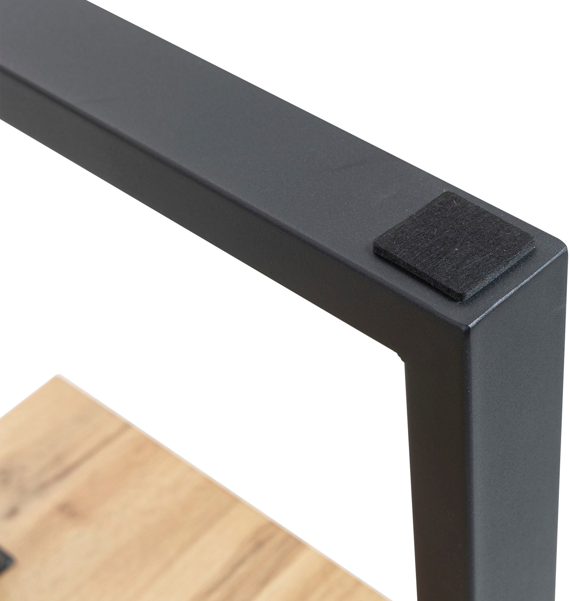 Duo Collection Baumkantentisch »Tisch Thea« Massives Kufengestell aus Metall, Belastbarkeit bis 100 kg