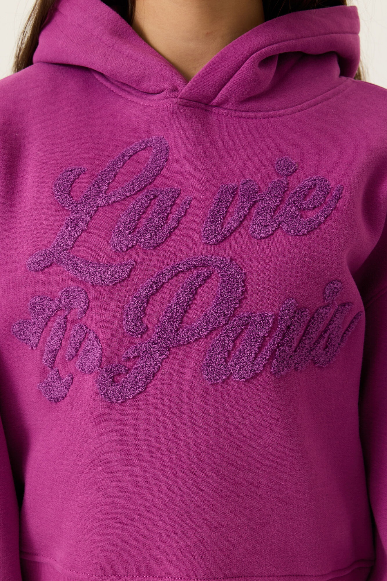 Garcia Sweatshirt , für Mädchen, in Kurzform, mit Kapuze
