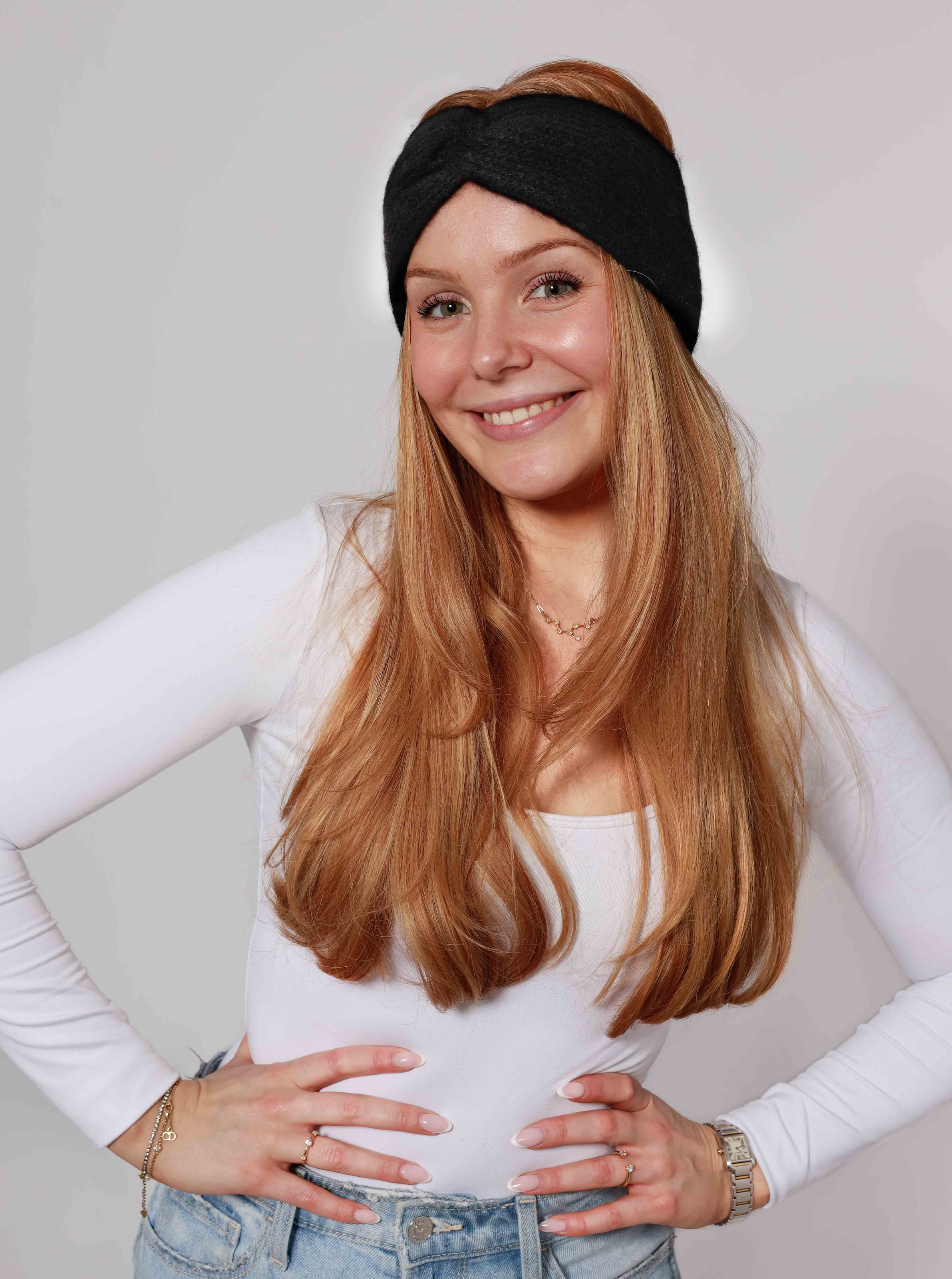 Zwillingsherz Stirnband »"Rippe"« breit, gerippt,  mit Knotendetail