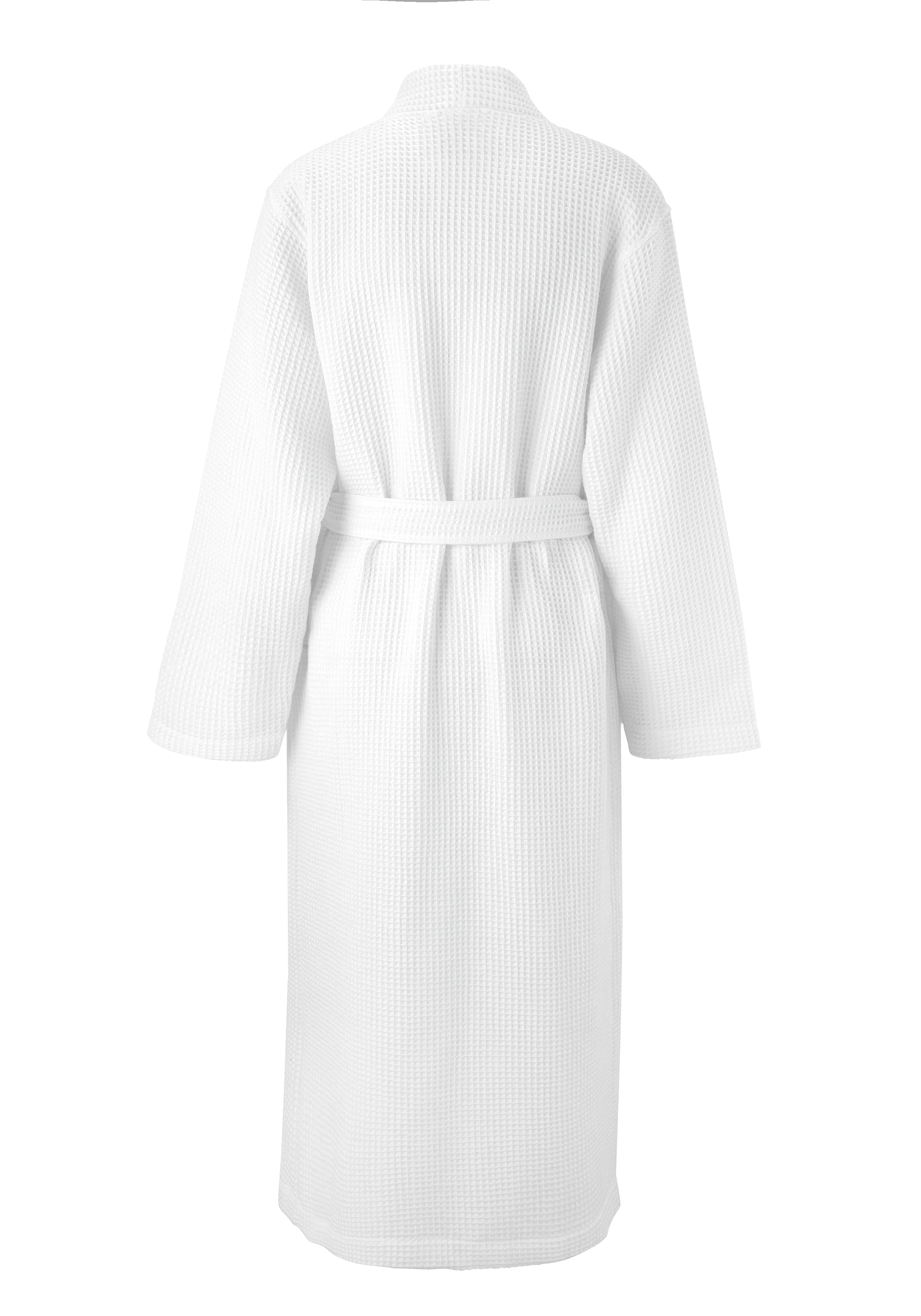 my home Unisex-Bademantel »Inga, Waffelpiqué, leicht, ideal für Sauna & Spa, Hotelbademantel« 1 Stk. kleines Packmaß, Taschen, Damen & Herren, S-3XL, Morgenmantel