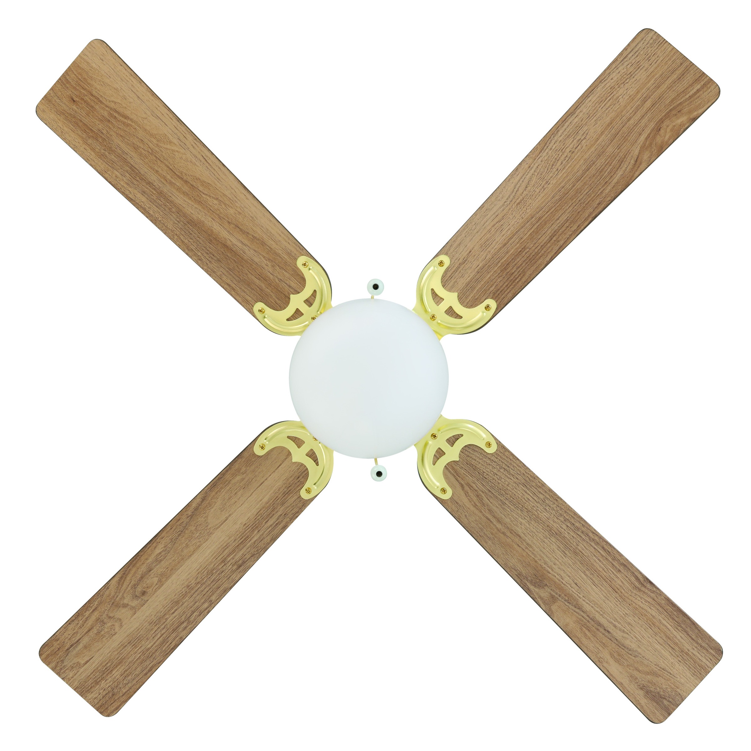 EGLO Deckenleuchte »FORTALEZA Ventilator & Licht - Stahl - E27 - 1X60W - IP20« E27 1 Stk. Ventilator mit Beleuchtung, Wohnzimmer, Schalfzimmern, H42 x Ø106,6 cm