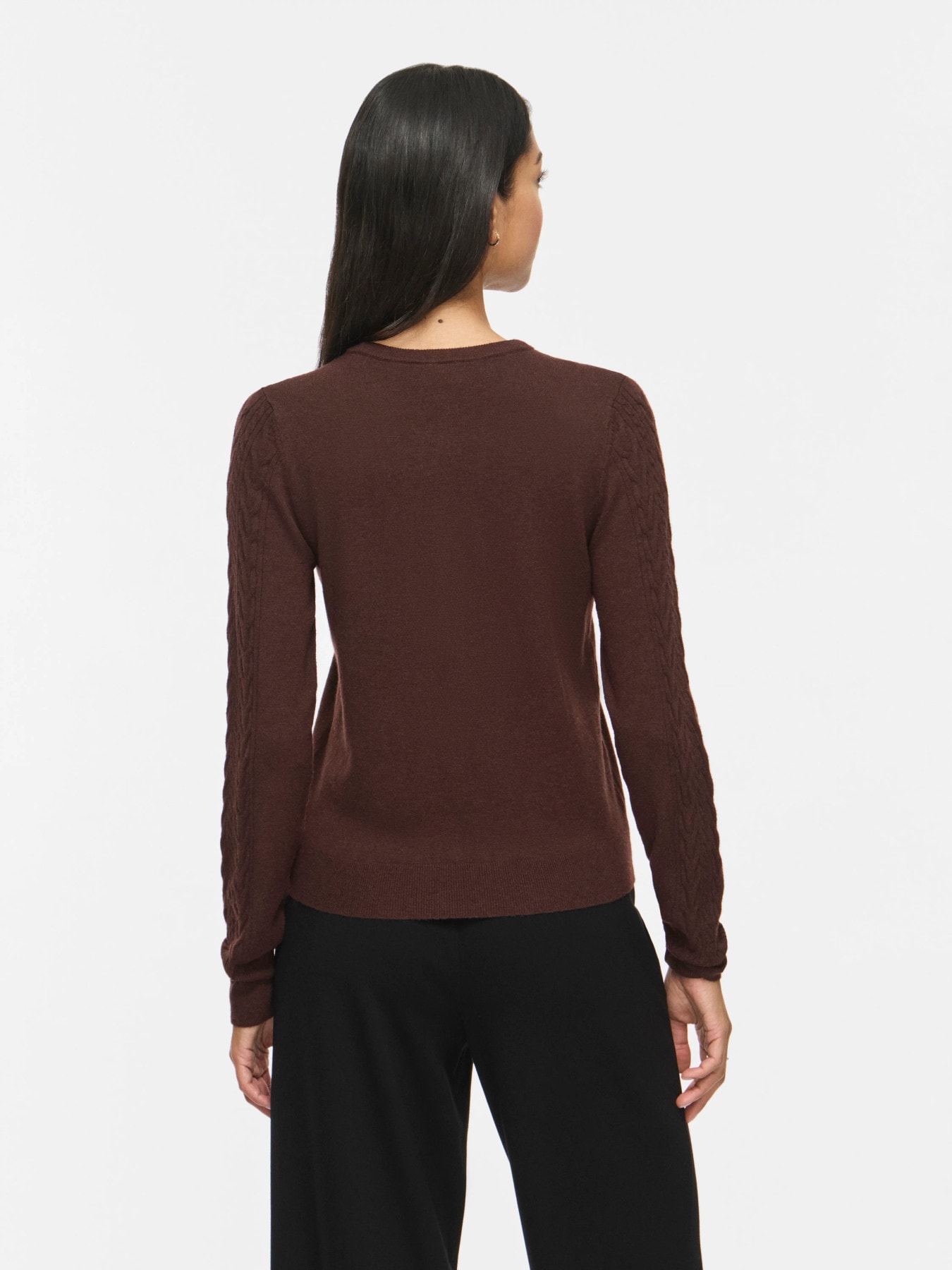 Vila Strickjacke »VIKERRY CABLE L/S KNIT CARDIGAN-NOOS« Materialmix, normal geschnitten