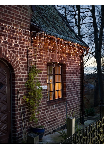 KONSTSMIDE LED-Lichtervorhang »Weihnachtsdeko aussen«, 200 St.-flammig, LED Eisregen... kaufen
