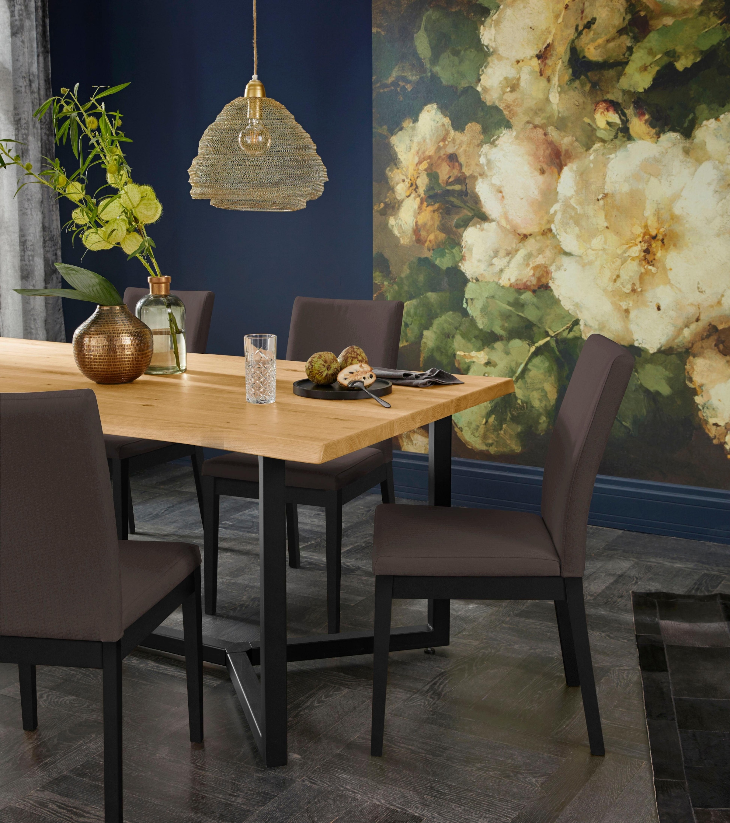 Home affaire Stuhl »Dendres«, (Set), 2 St., Feinstruktur