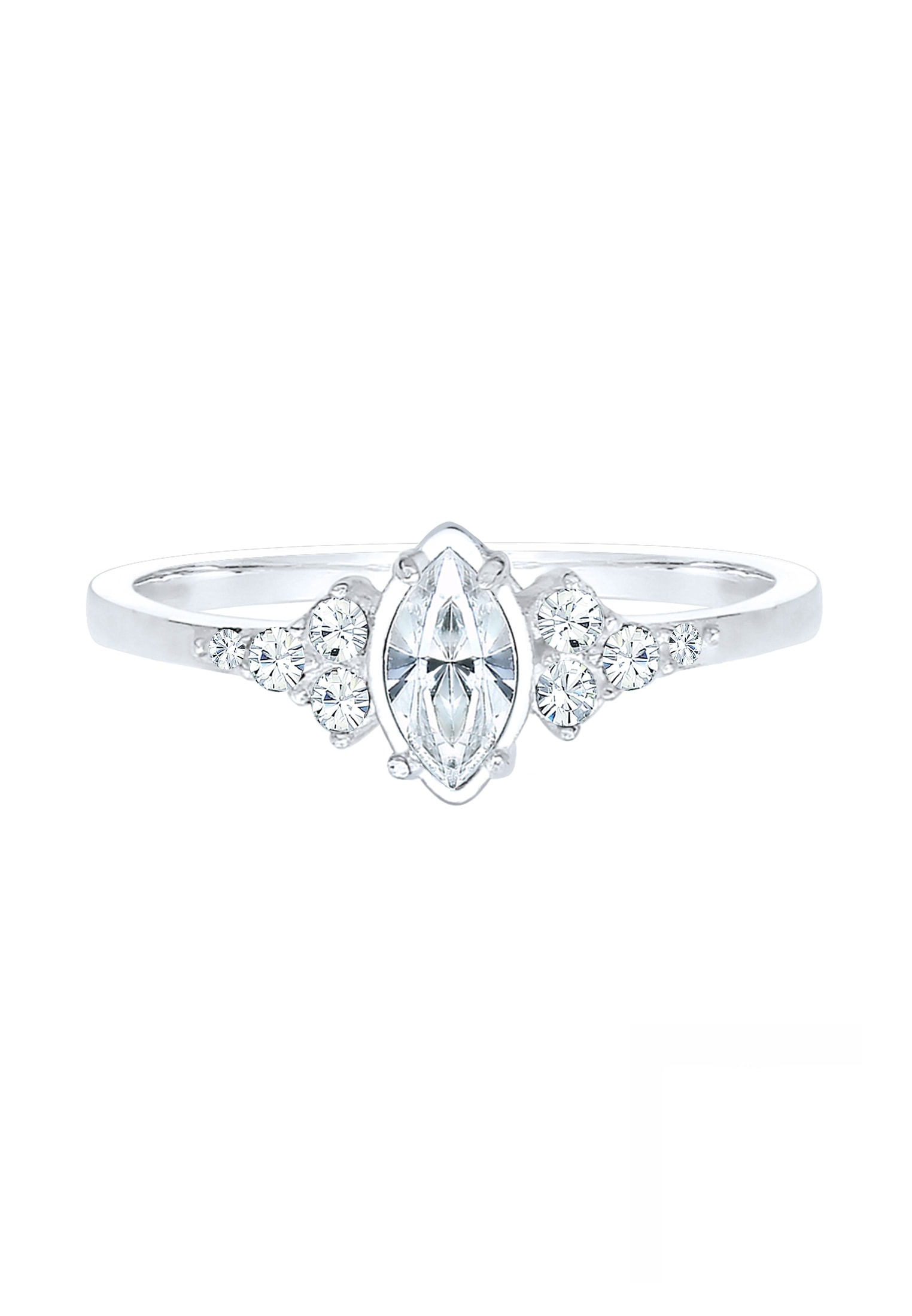 Elli Verlobungsring »Ring Kristalle Marquise Design 925 Silber«