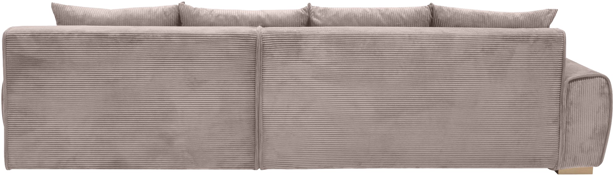 Home affaire Ecksofa »Katja L-Form, B: 325 cm - OTTO. Verlässliche Qualität.« Bettfunktion, Bettkasten & 4 Zierkissen
