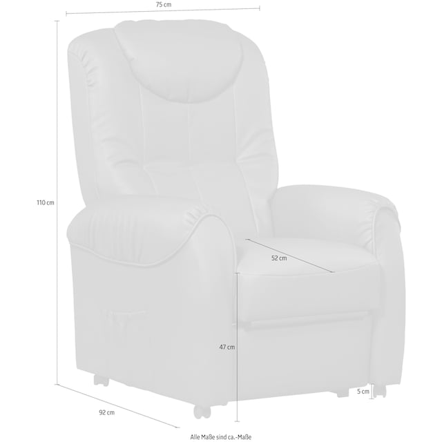 sit&more TV-Sessel »Bastian«, wahlweise manuell verstellbar oder mit Motor  und Aufstehhilfe bequem kaufen