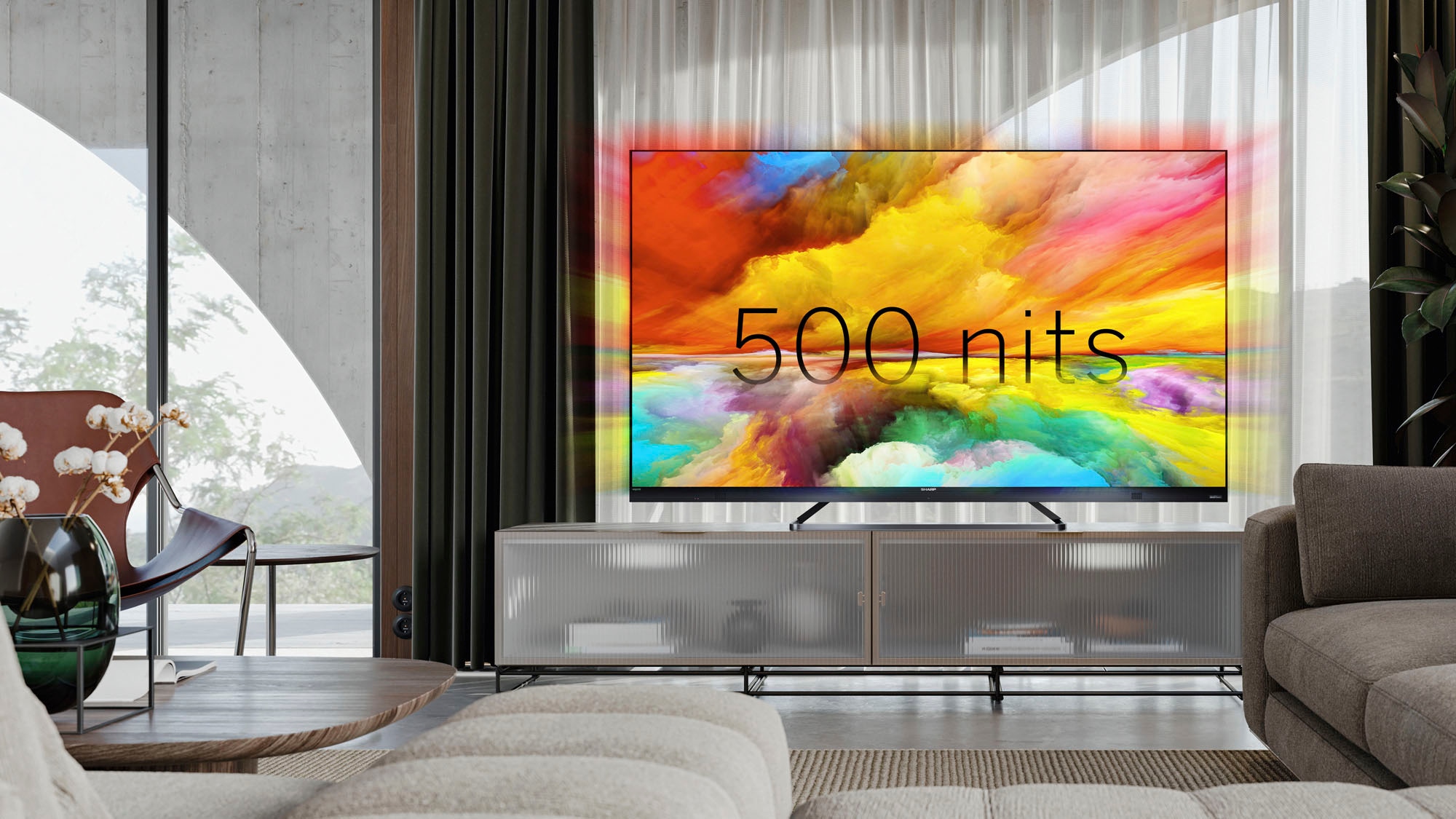 cm/50 Smart-TV-Android Sharp HD, | LED-Fernseher 126 Garantie Ultra TV Zoll, XXL UNIVERSAL 4K ➥ 3 Jahre »50EQ3EA«,