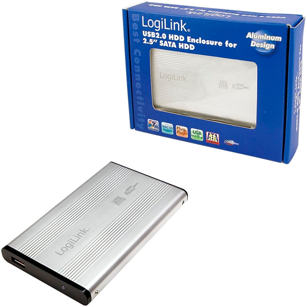 HDD-Festplatte »USB 2.0 Gehäuse für 2,5 Zoll SATA HDD«, 2,5 Zoll, Anschluss USB 2.0