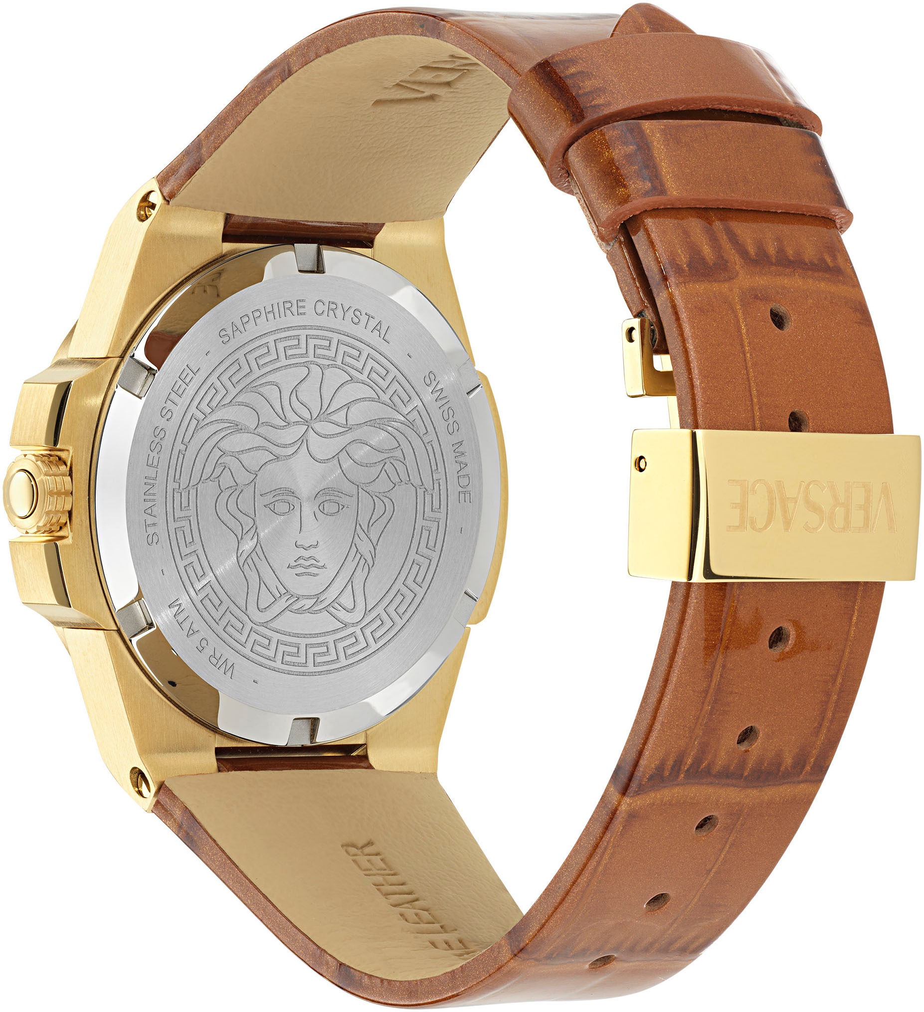 Versace Quarzuhr »HERA«, Armbanduhr, Damenuhr, Saphirglas, Swiss Made, analog