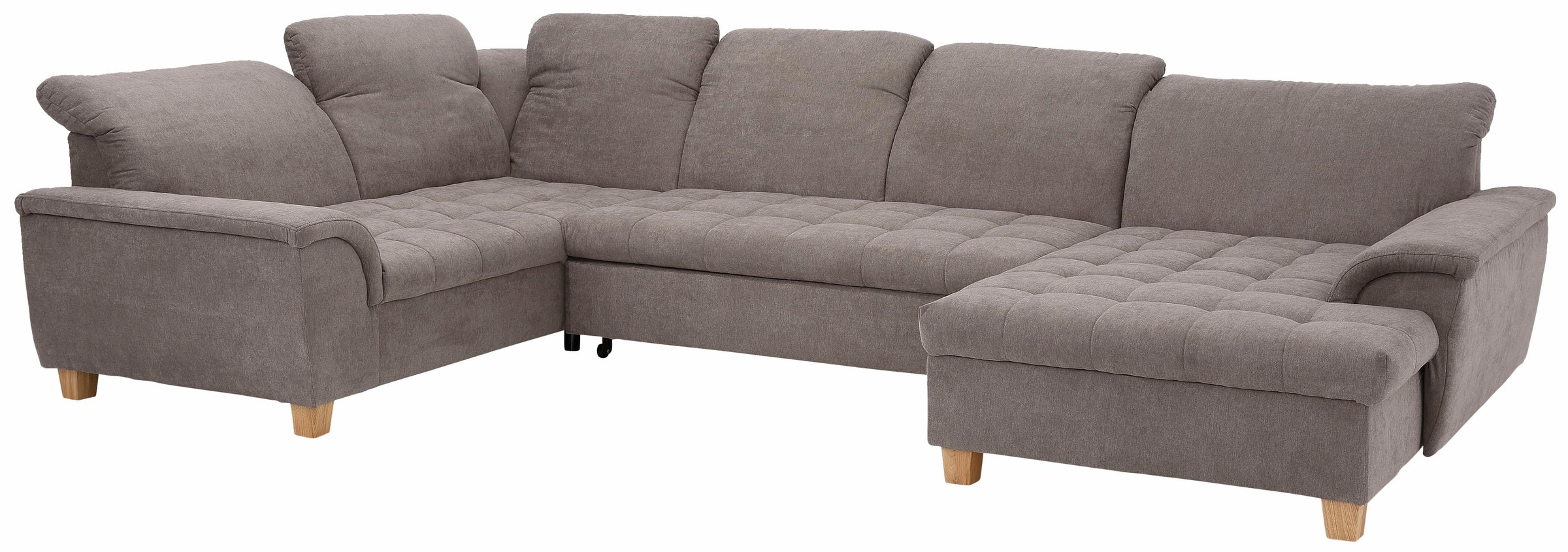 Home affaire Wohnlandschaft »Lyla U-Form«, wahlweise mit Rückenfunktion und zusätzlich mit Bett + Bettkasten