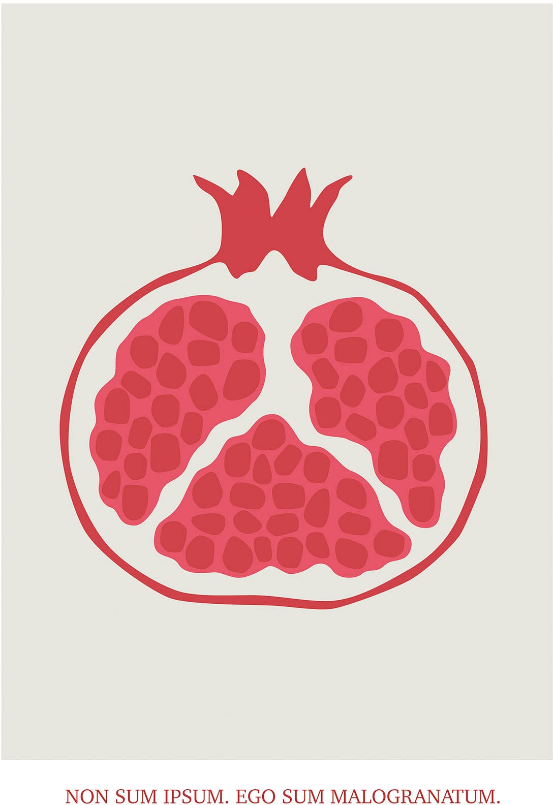 Komar Wandbild »Cultivated Pomegranate«, (1 St.), Deutsches Premium-Poster Fotopapier mit seidenmatter Oberfläche und hoher Lichtbeständigkeit. Für fotorealistische Drucke mit gestochen scharfen Details und hervorragender Farbbrillanz.