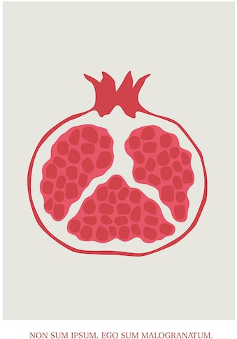 Komar Wandbild »Cultivated Pomegranate«, (1 St.), Deutsches Premium-Poster Fotopapier... kaufen