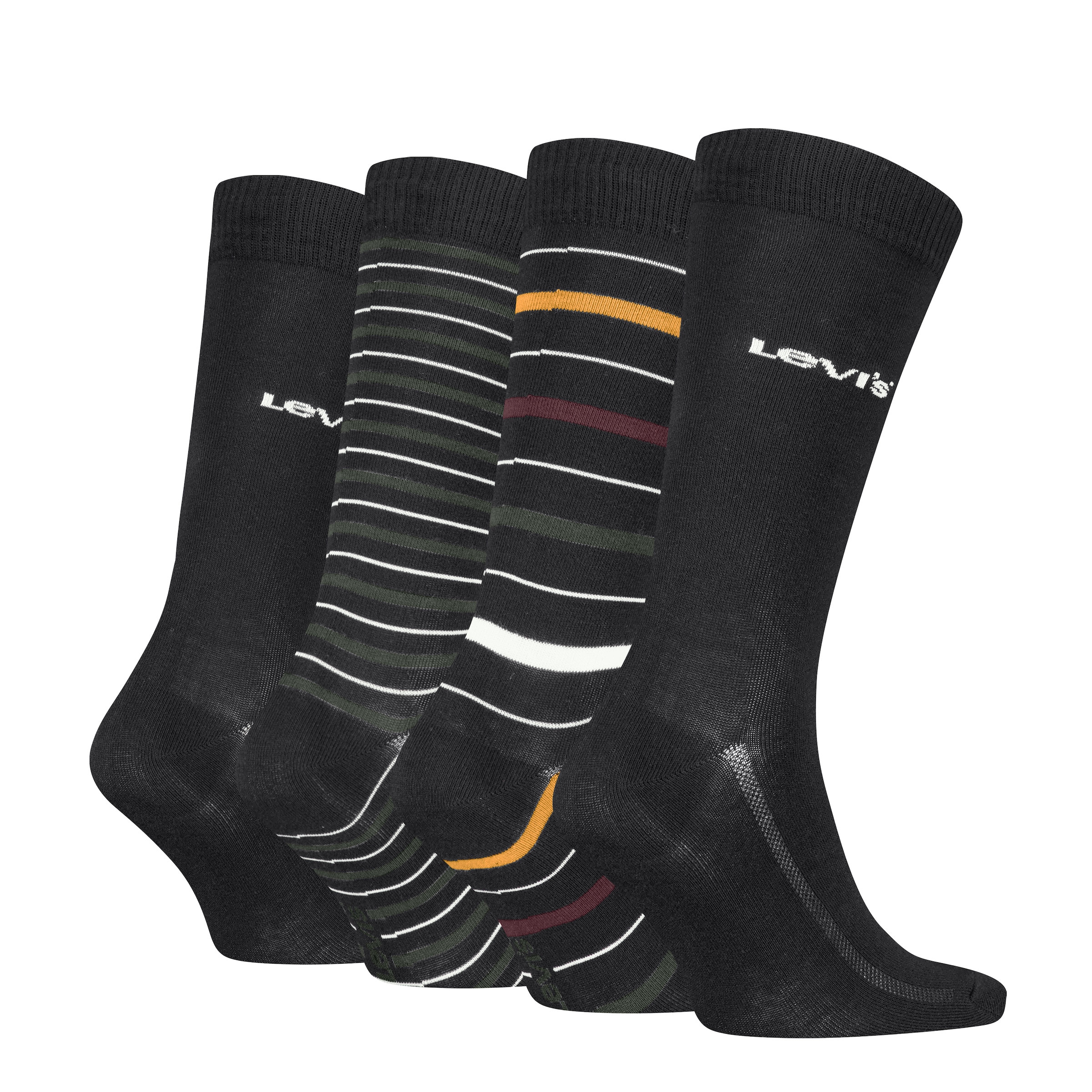 Levi's® Socken »LEVIS REG CUT STRIPE GIFTBOX 4P«, (4er Pack)