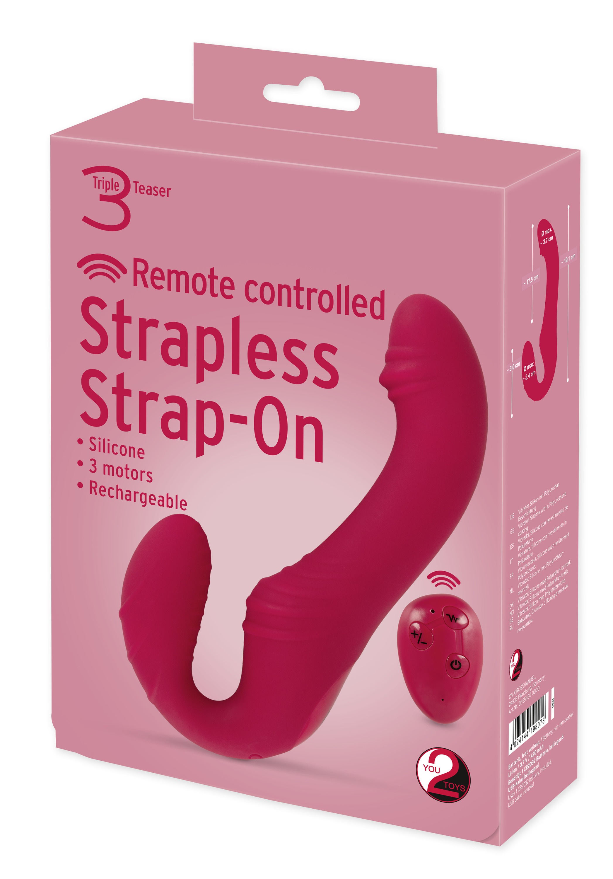 You2Toys Vibrator »Vibrator RC Strapless Strap-On 3«