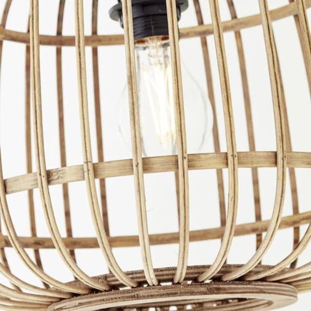 Brilliant Bogenlampe »Nikka«, 1 flammig-flammig, mit Rattan-Schirm, 171 cm  Höhe, E27, Metall/Rattan, schwarz/natur online kaufen | mit 3 Jahren XXL  Garantie
