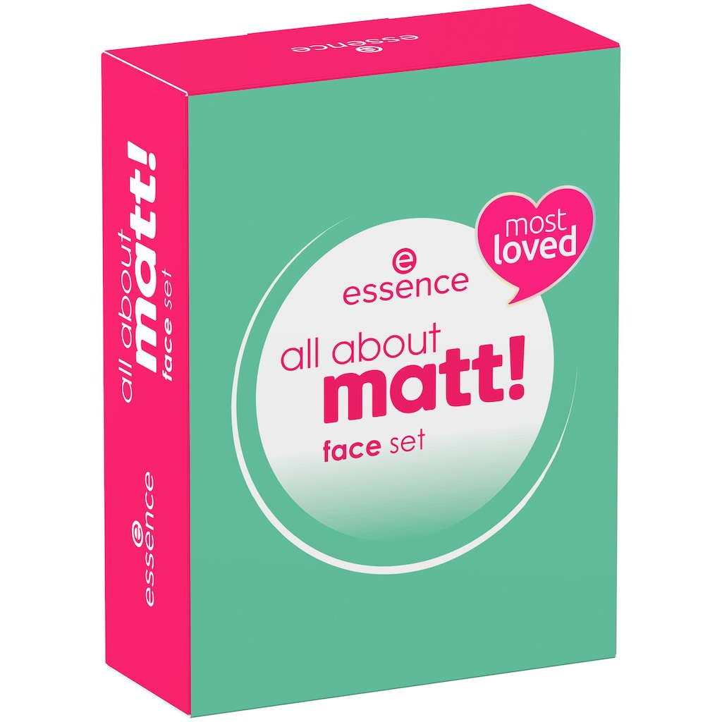 Essence Make-up Set »all about matt! face set«, (Set, 3 tlg.)