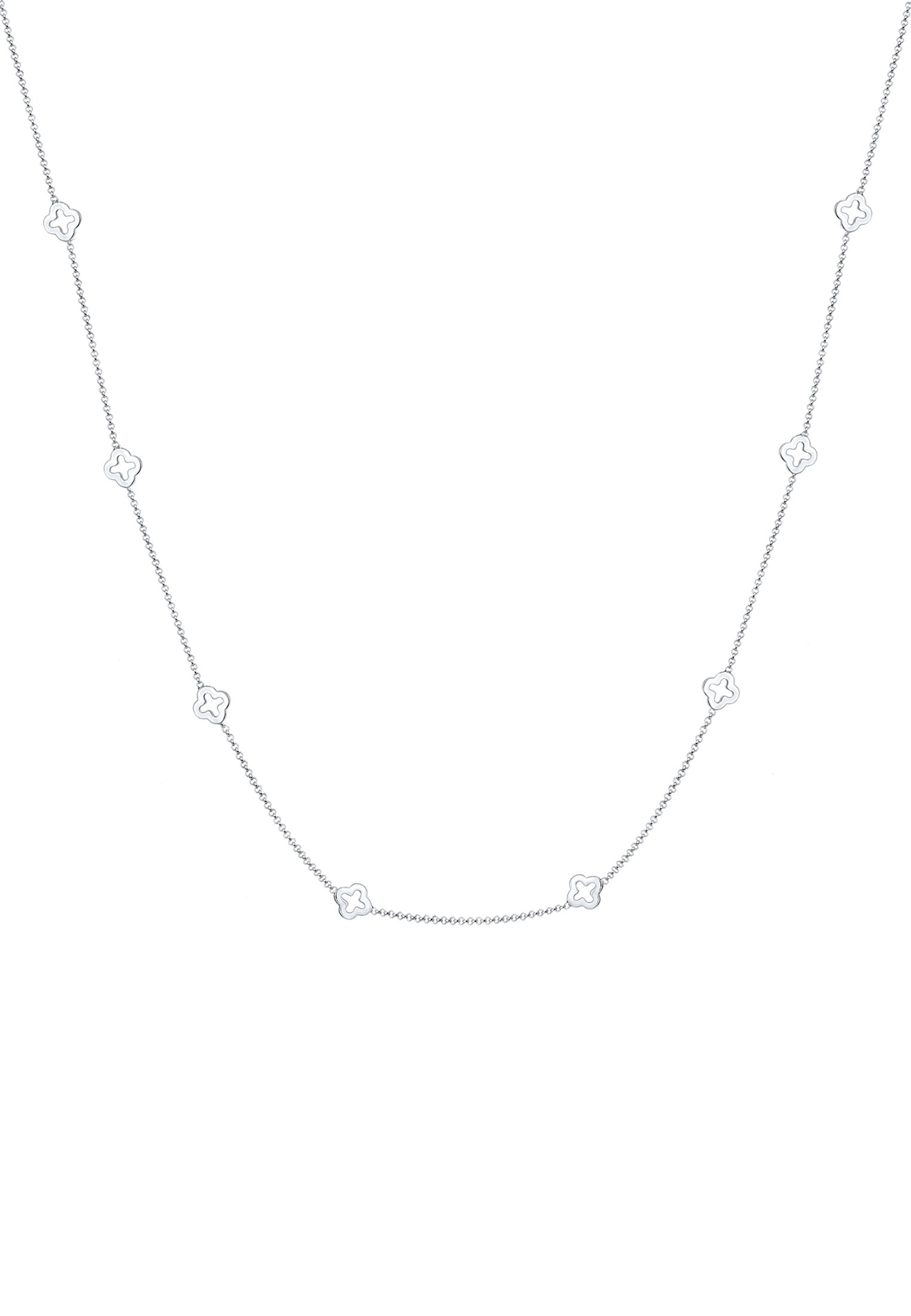 Elli Lange Kette »Halskette Kleeblatt Glücksbringer 925 Sterling Silber«