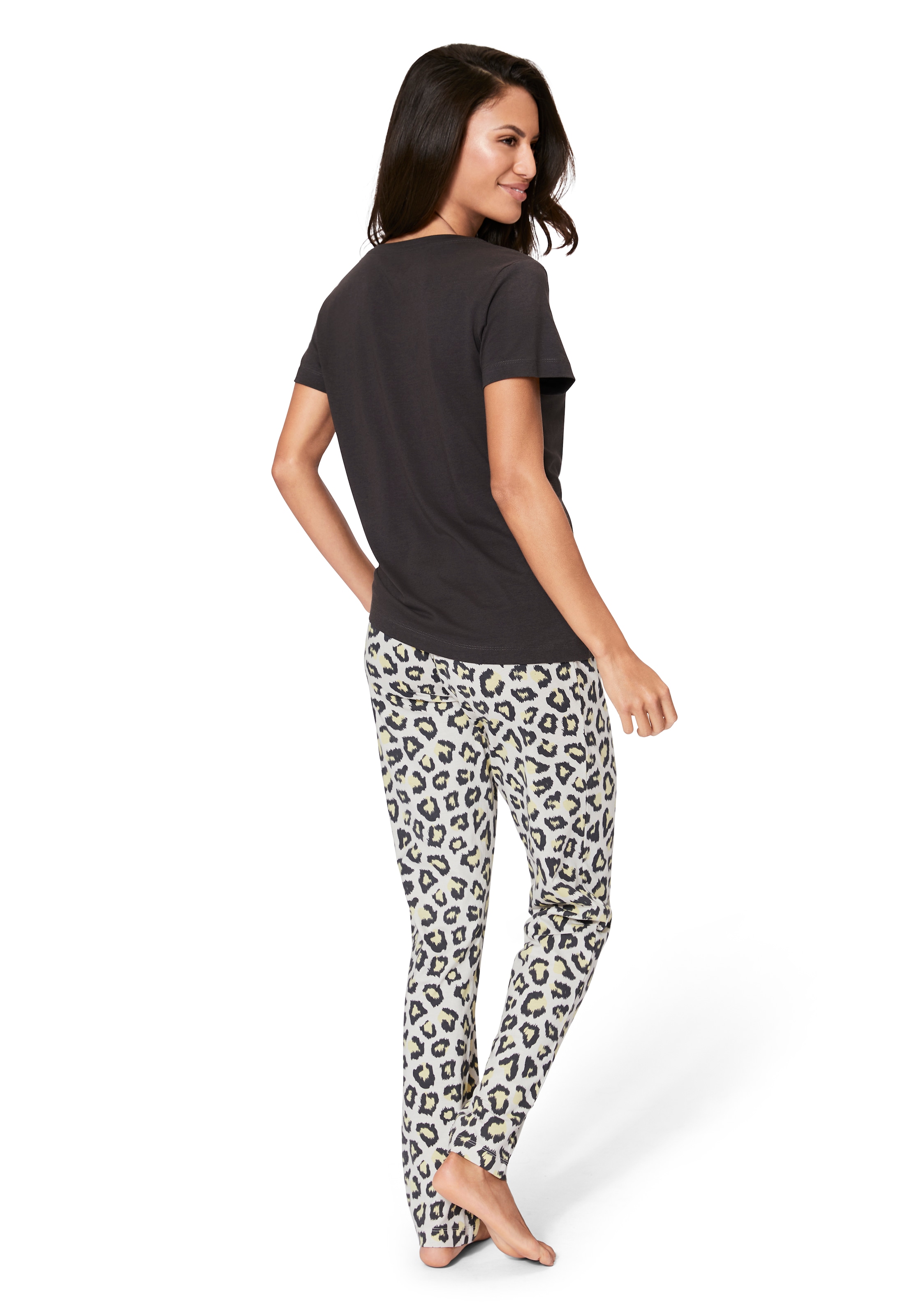 Vivance Dreams Pyjama Packung, 3-teilig,  mit Leo-Print