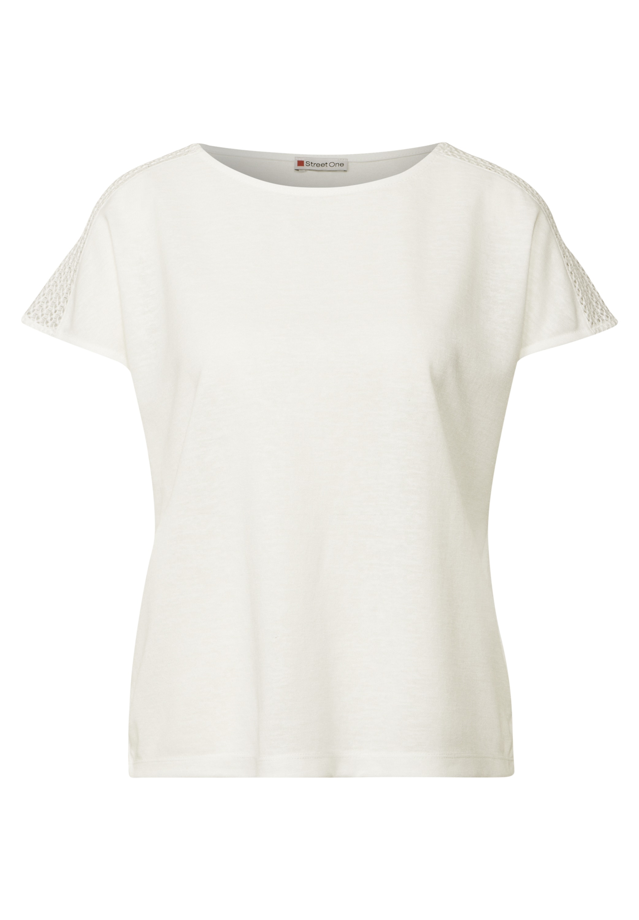 STREET ONE T-Shirt, mit Spitzendetail