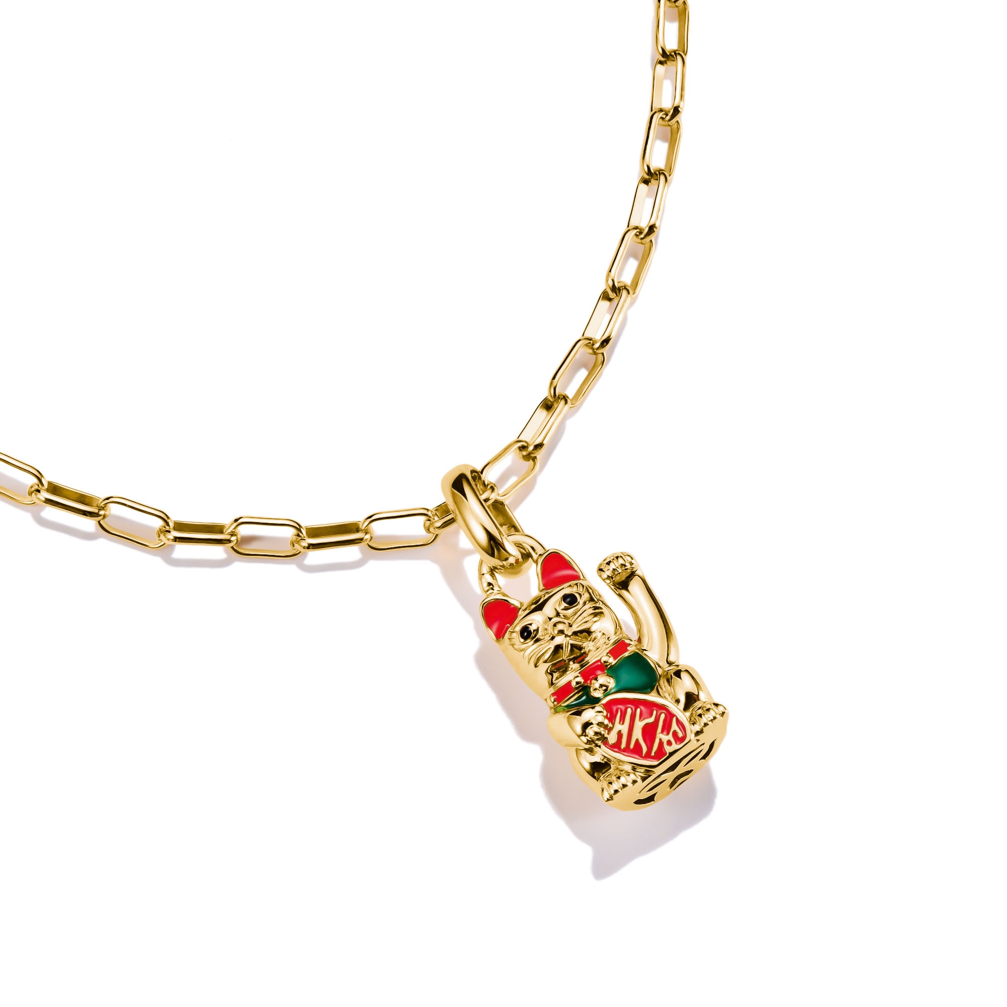 THOMAS SABO Charm-Einhänger »Charm Maneki-neko / Winkekatze vergoldet - Connect«