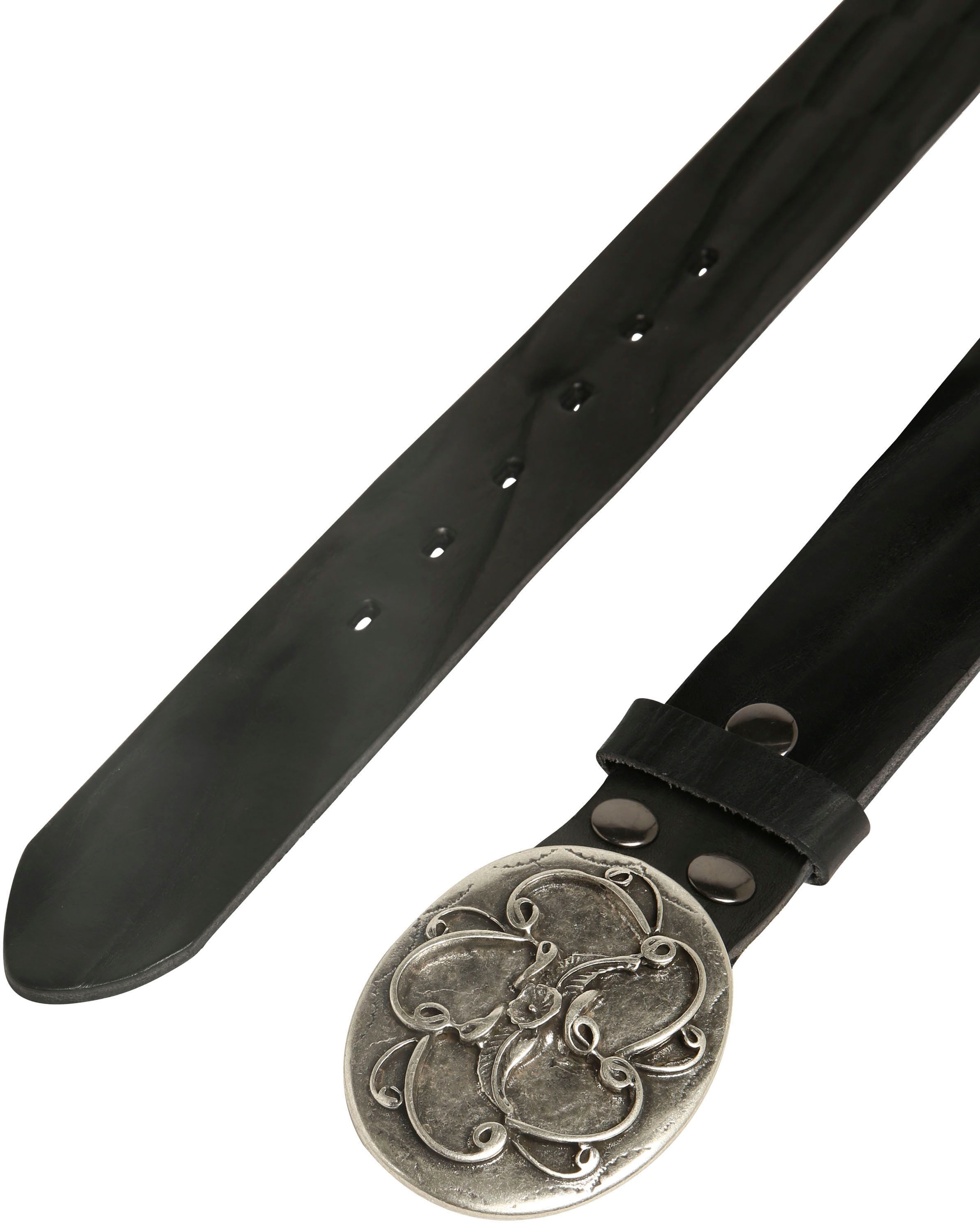 Rettungsring Gürtel Ledergürtel Schließe mit floralem Design