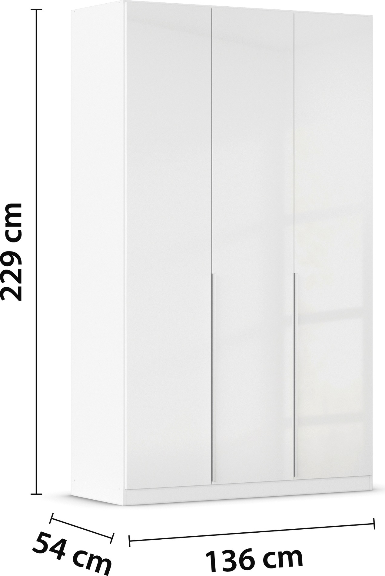 rauch Drehtürenschrank »Kleiderschrank Schrank Garderobe AGORDO TOPSELLER Schlafzimmer«, (in zwei Griff-Farben mit Dekor- oder Hochglanzfront), durchdachte Innenausstattung, in 6 Breiten und 2 Höhen MADE IN GERMANY