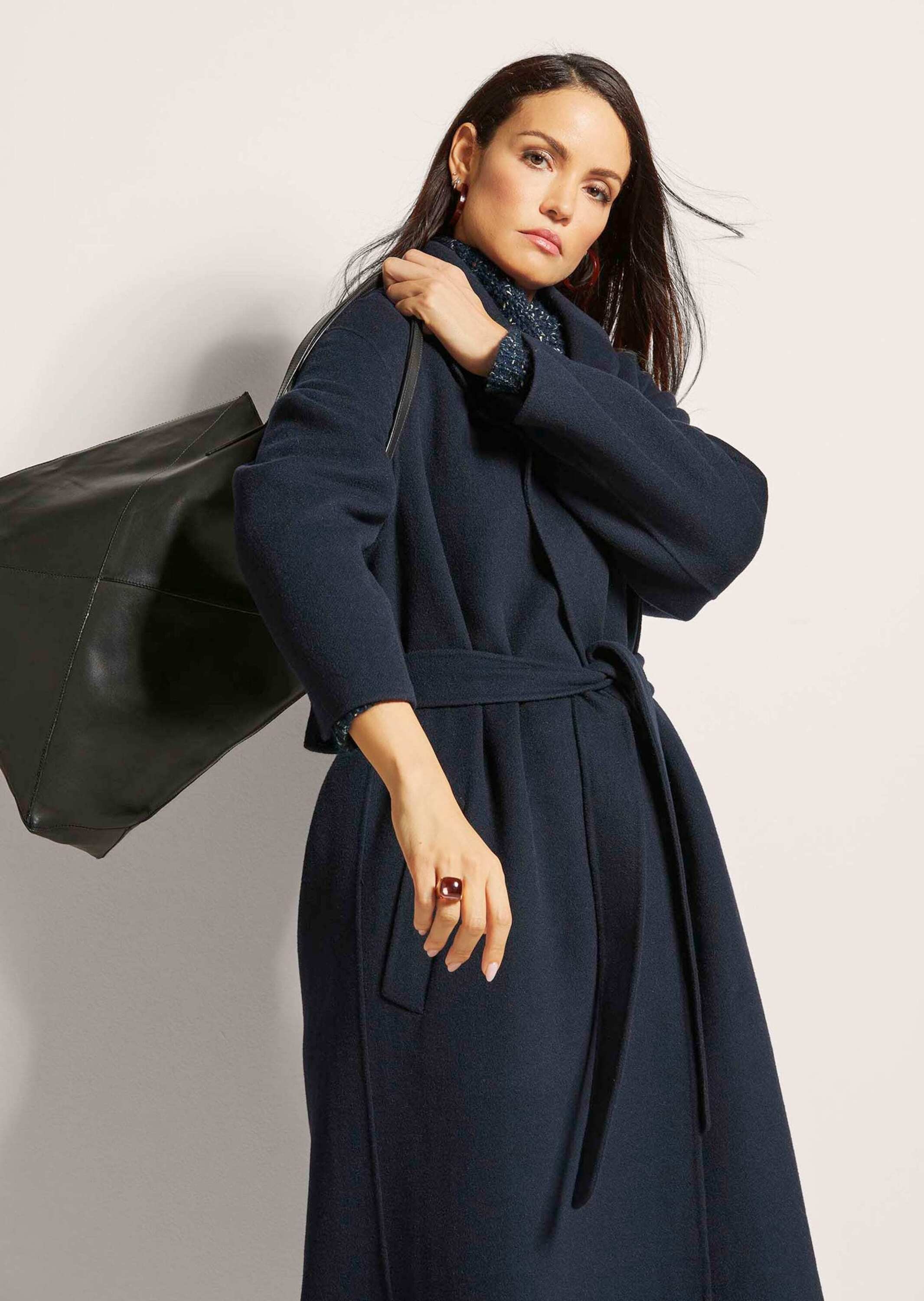 MADELEINE Langmantel »Wollmantel Moderner Wintermantel mit Reverskragen«