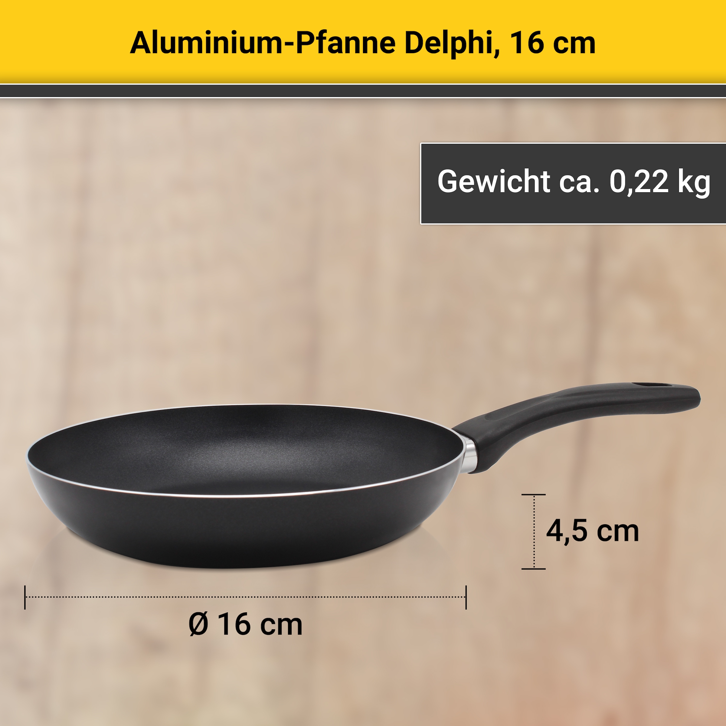 Krüger Bratpfanne »Delphi« Aluminium 1 Stk. tlg. Induktion