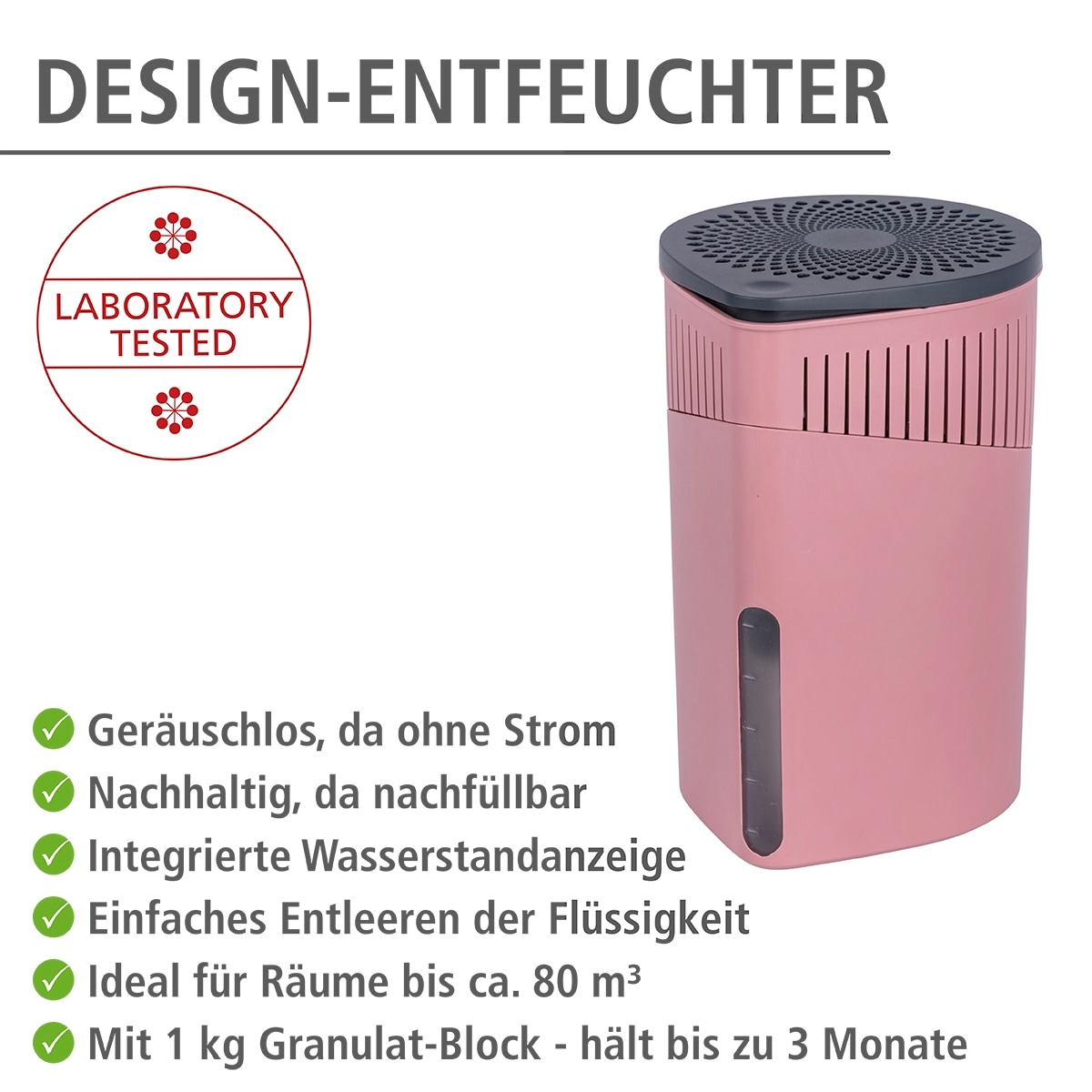 WENKO Luftentfeuchter »Drop«, für 80 m³ Räume, 1 x 1000 g