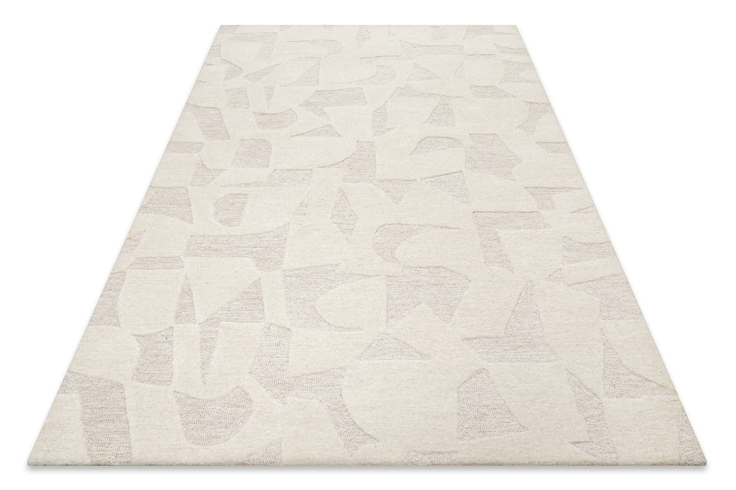 Wecon home Teppich »Ocean State« rechteckig 10 mm Höhe handgefertigt, gemustert, pflegeleicht, Wolle, Wohnzimmer, Esszimmer