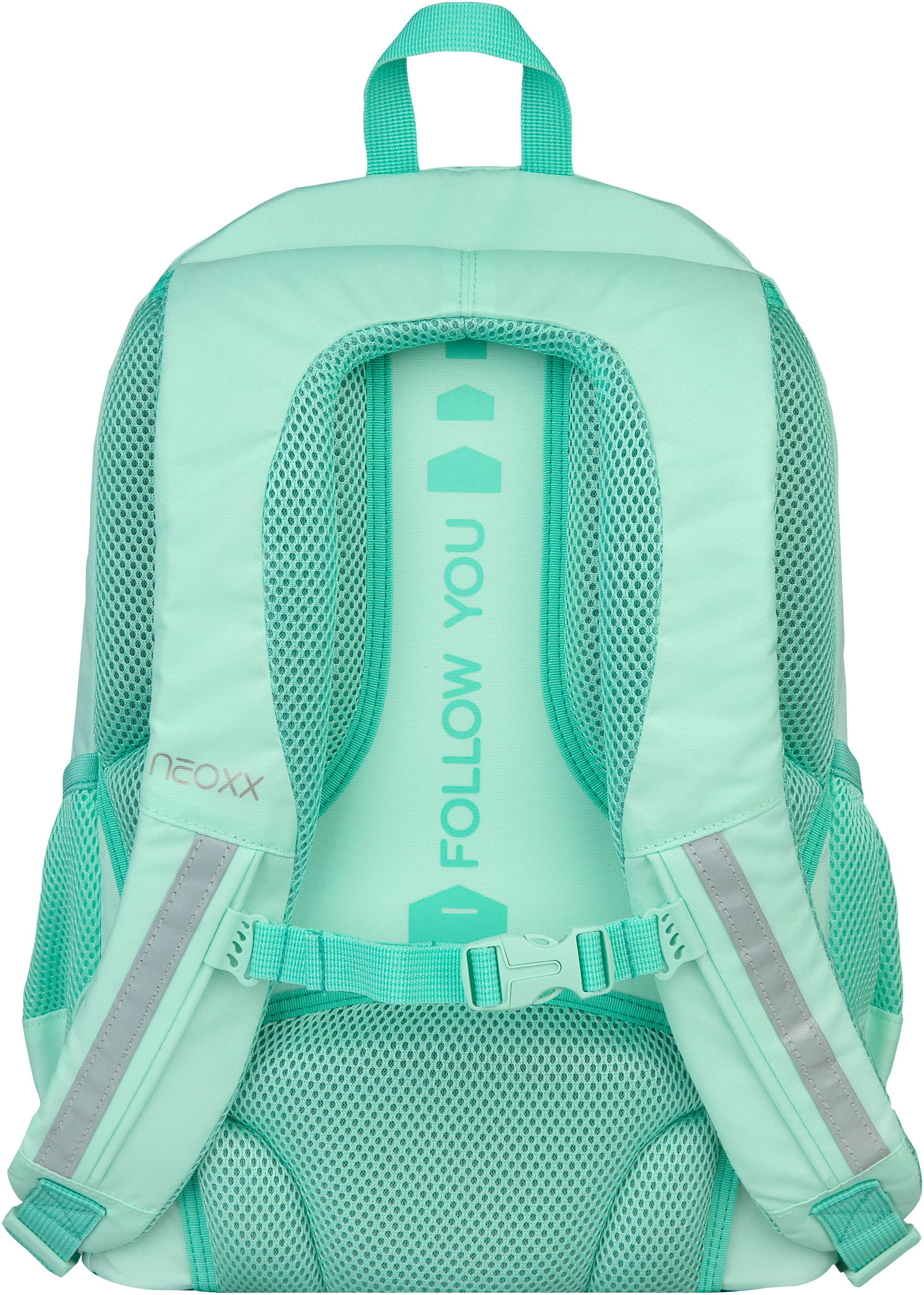 neoxx Schulrucksack »Flow, Mint To Be«, teilweise aus recyceltem Material